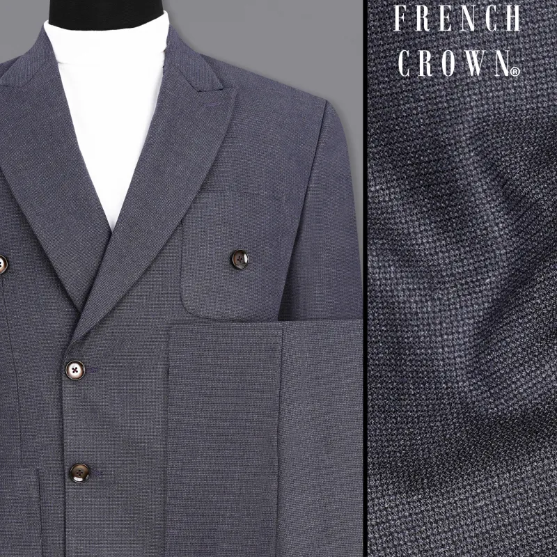 Scarpa Flow Gray Double Breasted Sports Suit sold by French Crown