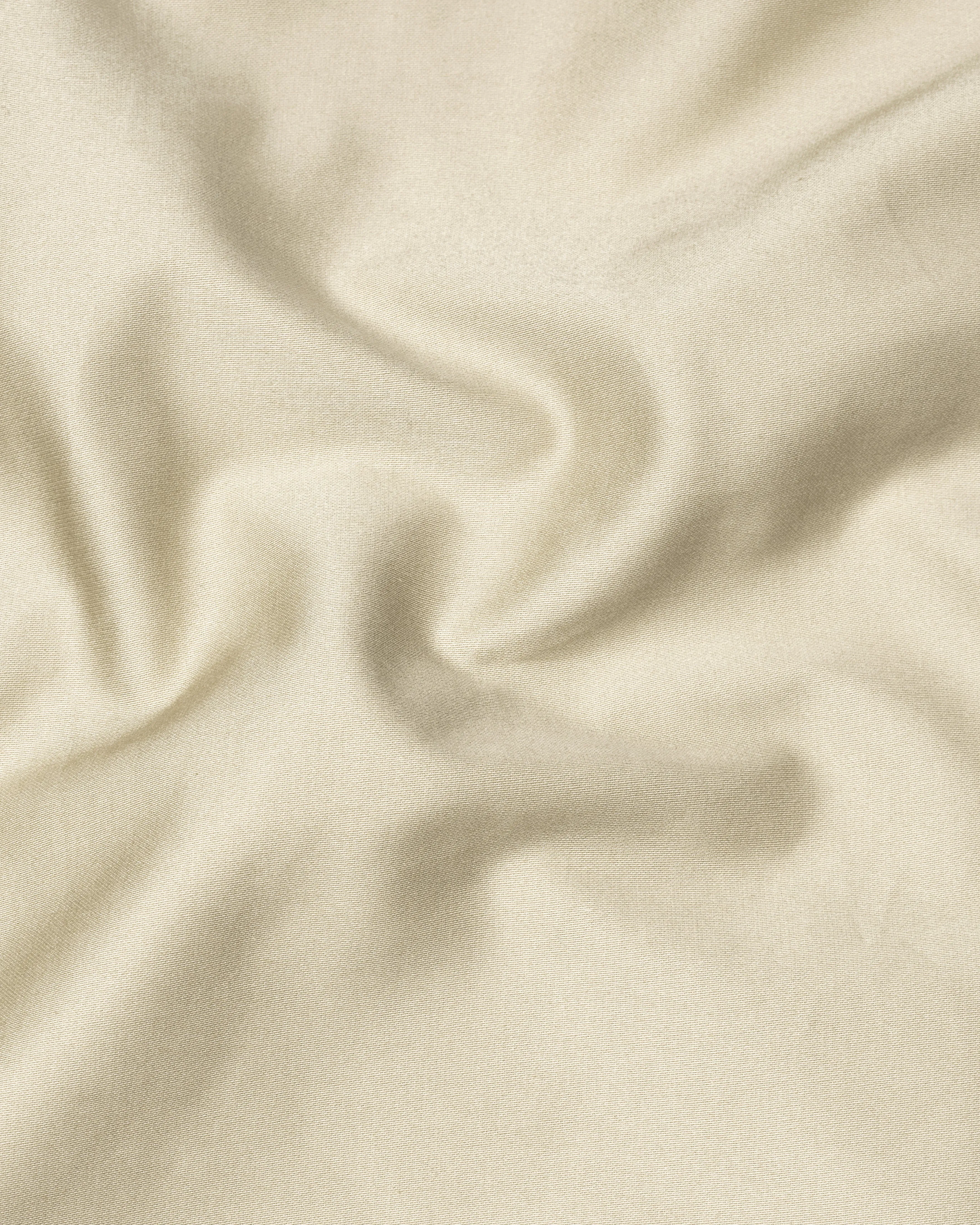 Moon Mist Beige Bandhgala Premium Cotton Stretchable traveler Blazer sold by French Crown product image thumbnail 3