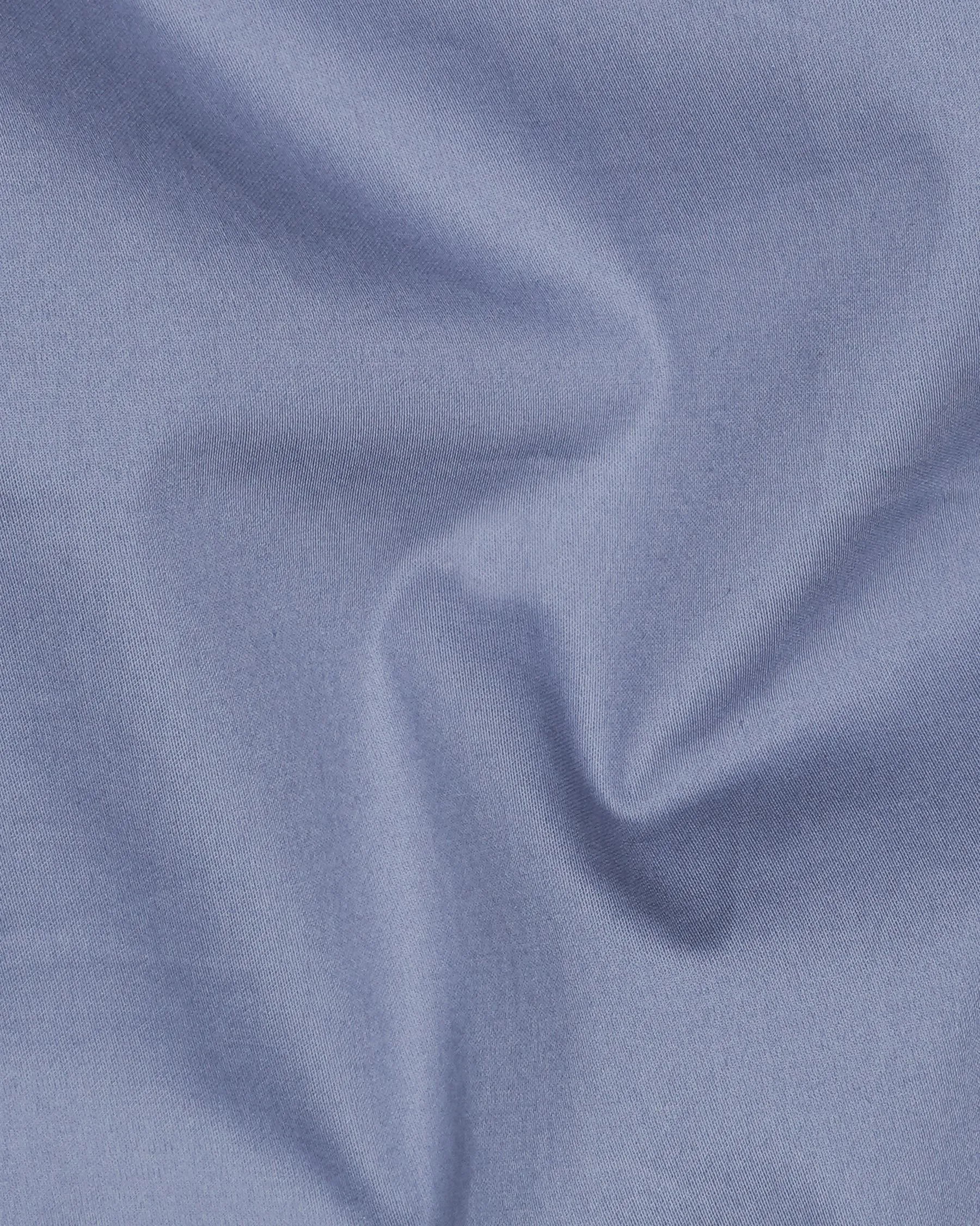 Oslo Blue Super Soft Premium Cotton Shirt sold by French Crown product image thumbnail 2