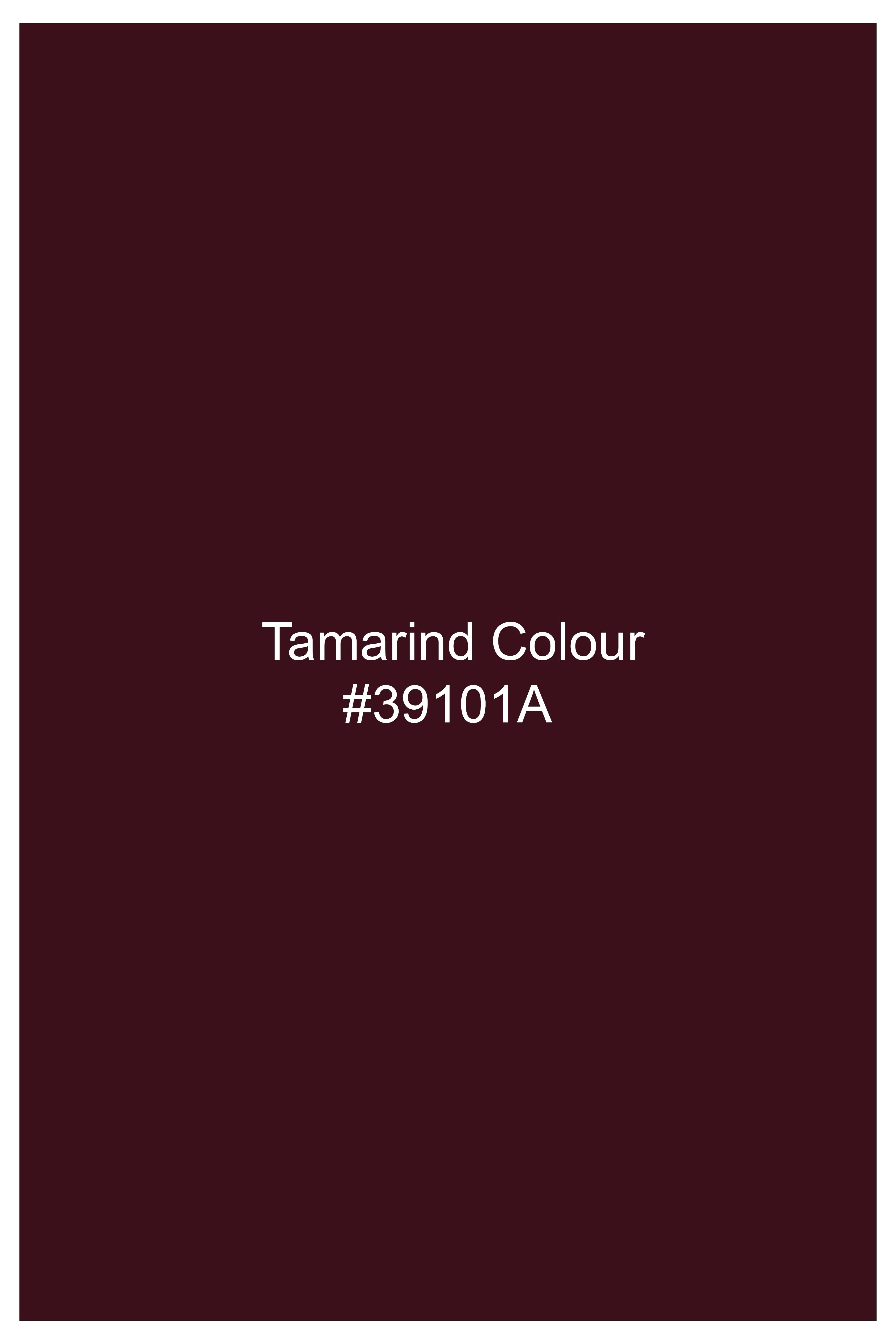 SepiaElite-Tamarind Brown Solid Wool Rich Slight Stretch Waistcoat sold by French Crown product image thumbnail 5