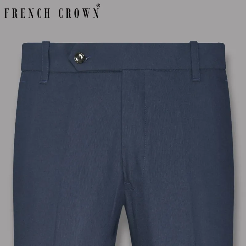 Aegean Blue Premium Cotton Pant sold by French Crown