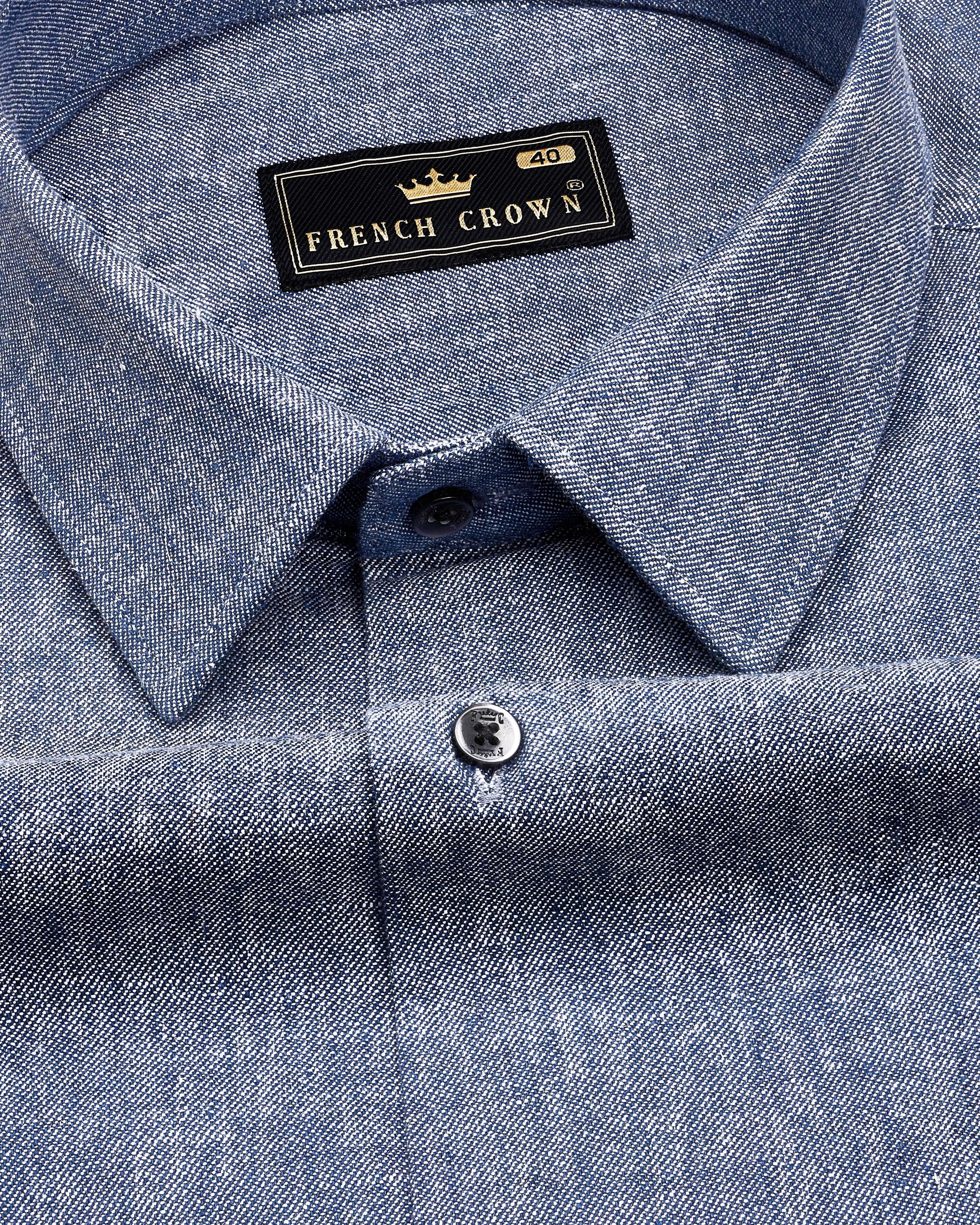 Cadet Gray Denim Shirt sold by French Crown