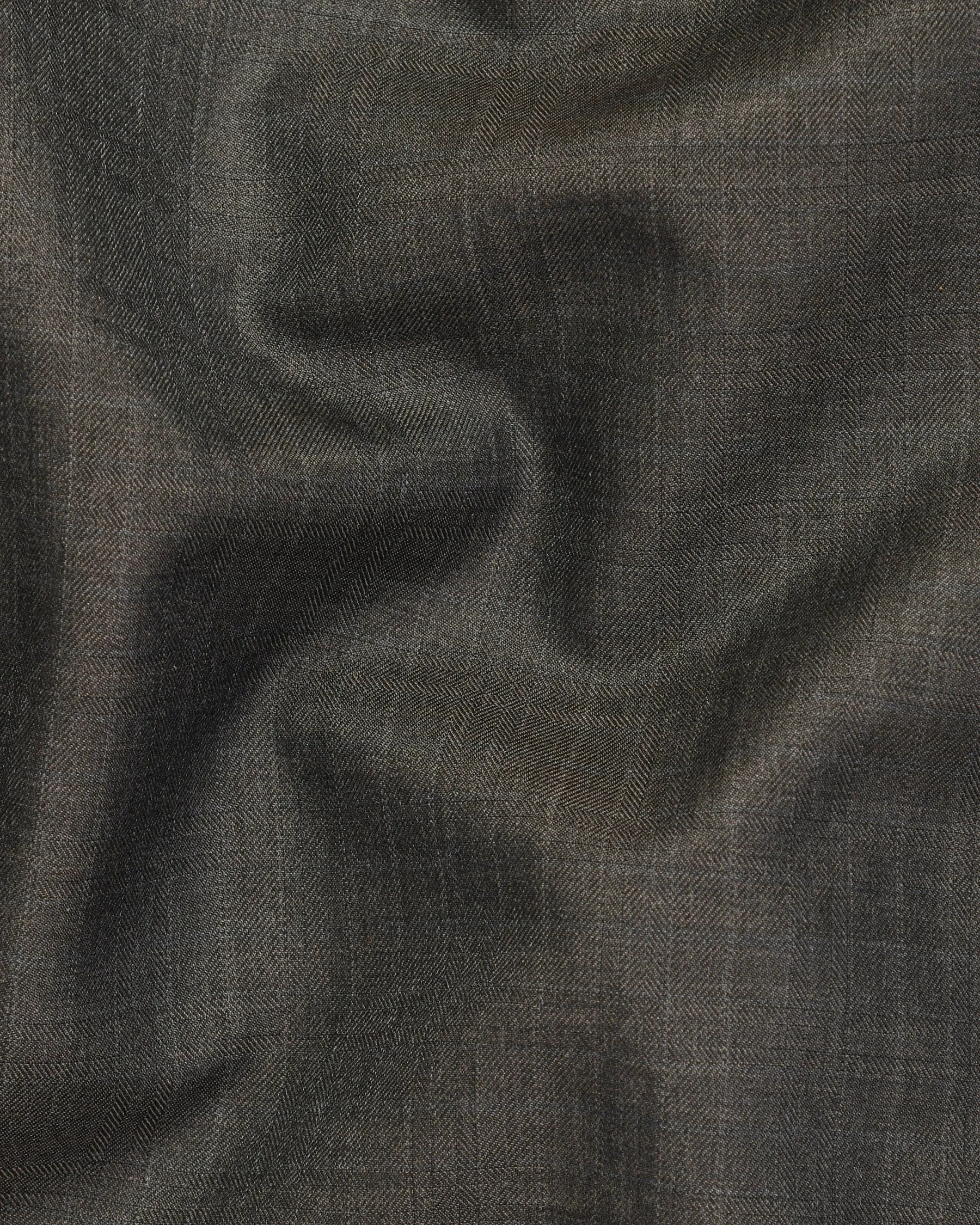 Tundora Brown Subtle Checked Pant sold by French Crown product image thumbnail 3