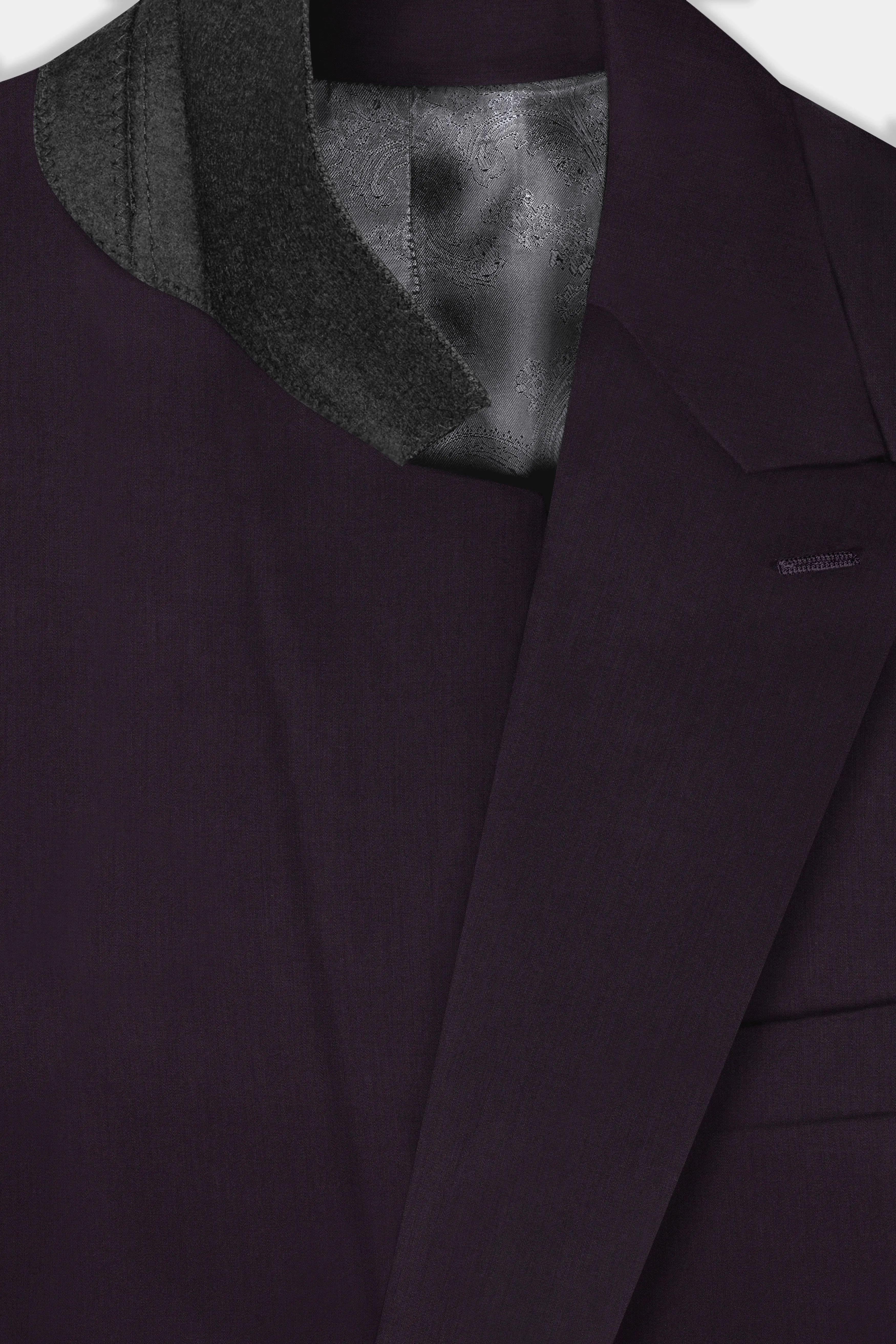 Gondola Purple Wool Blend Double Breasted Blazer sold by French Crown product image thumbnail 4