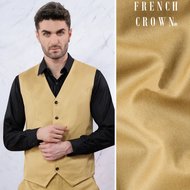 Twine Beige Wool Rich Waistcoat sold by French Crown