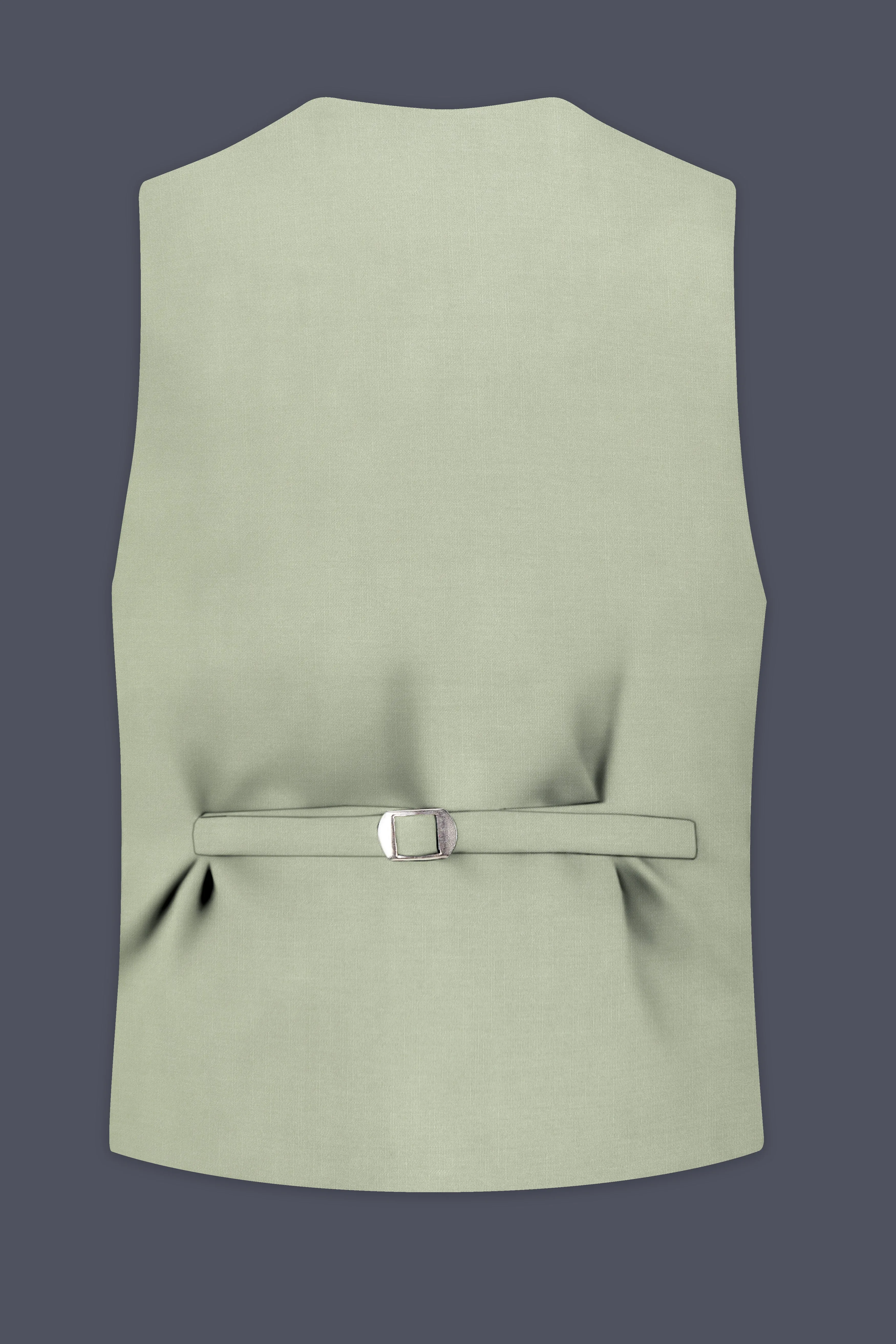 Xanadu Green and Twine Brown Wool Rich Waistcoat sold by French Crown product image thumbnail 4