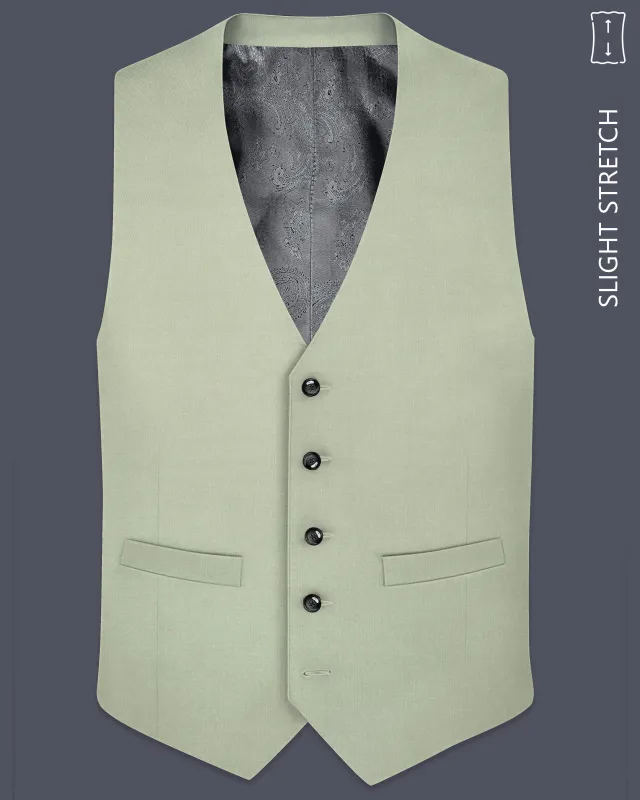Xanadu Green and Twine Brown Wool Rich Waistcoat sold by French Crown