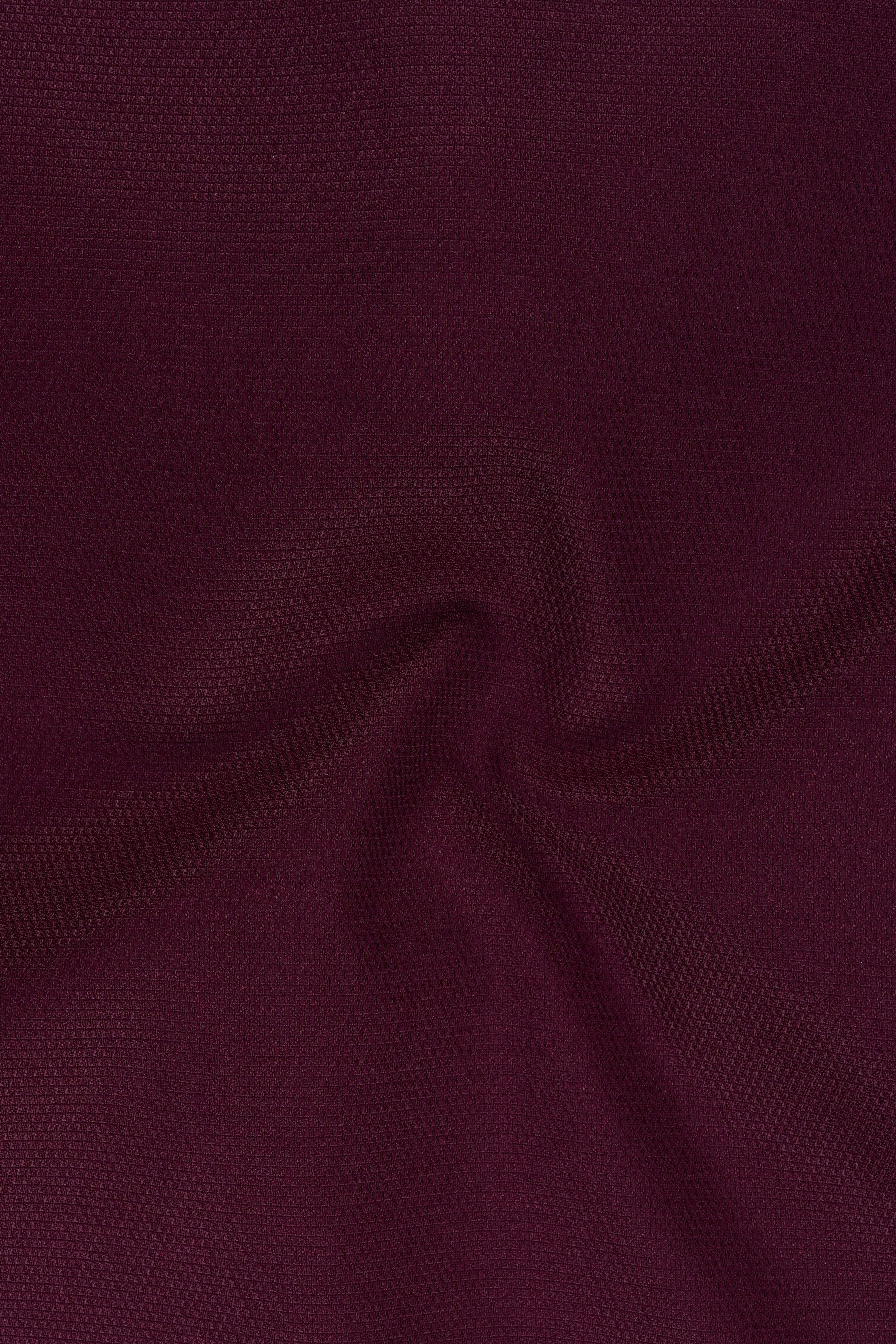 Magenta Maroon Wool Rich Waistcoat sold by French Crown product image thumbnail 3