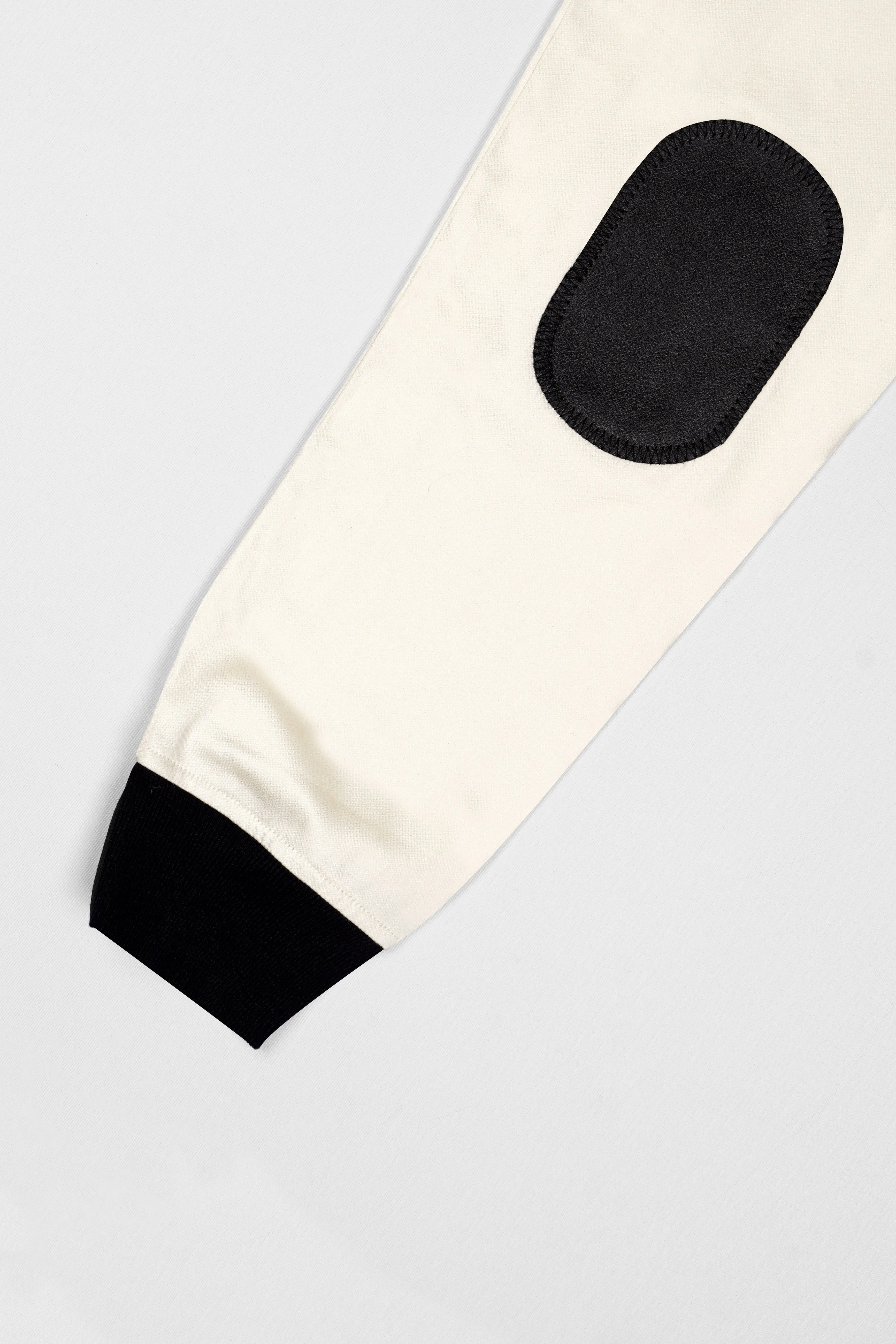 Albescent Cream Premium Cotton Bomber Jacket sold by French Crown product image thumbnail 5