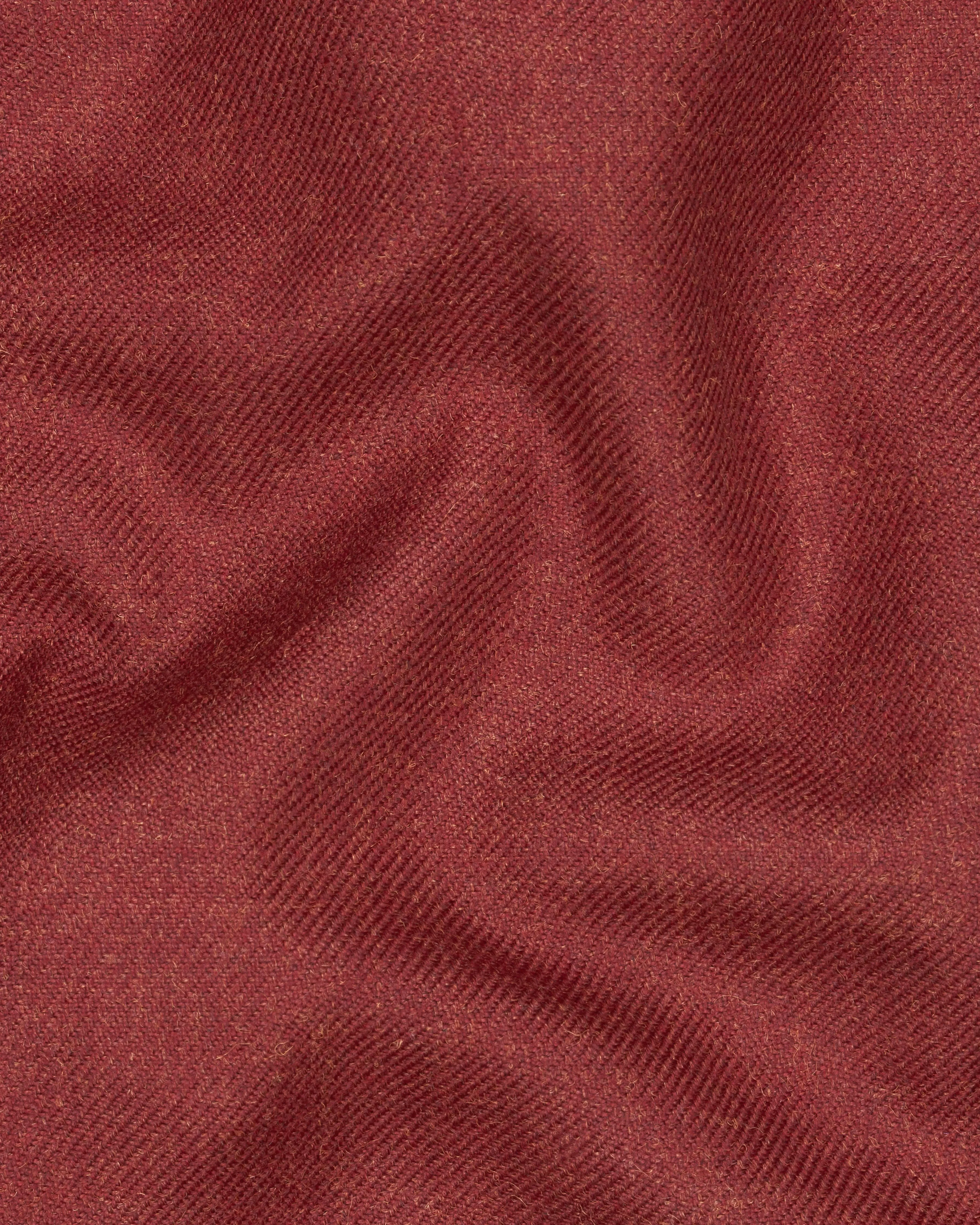 Cordovan Red Wool Rich Designer Waistcoat sold by French Crown product image thumbnail 3