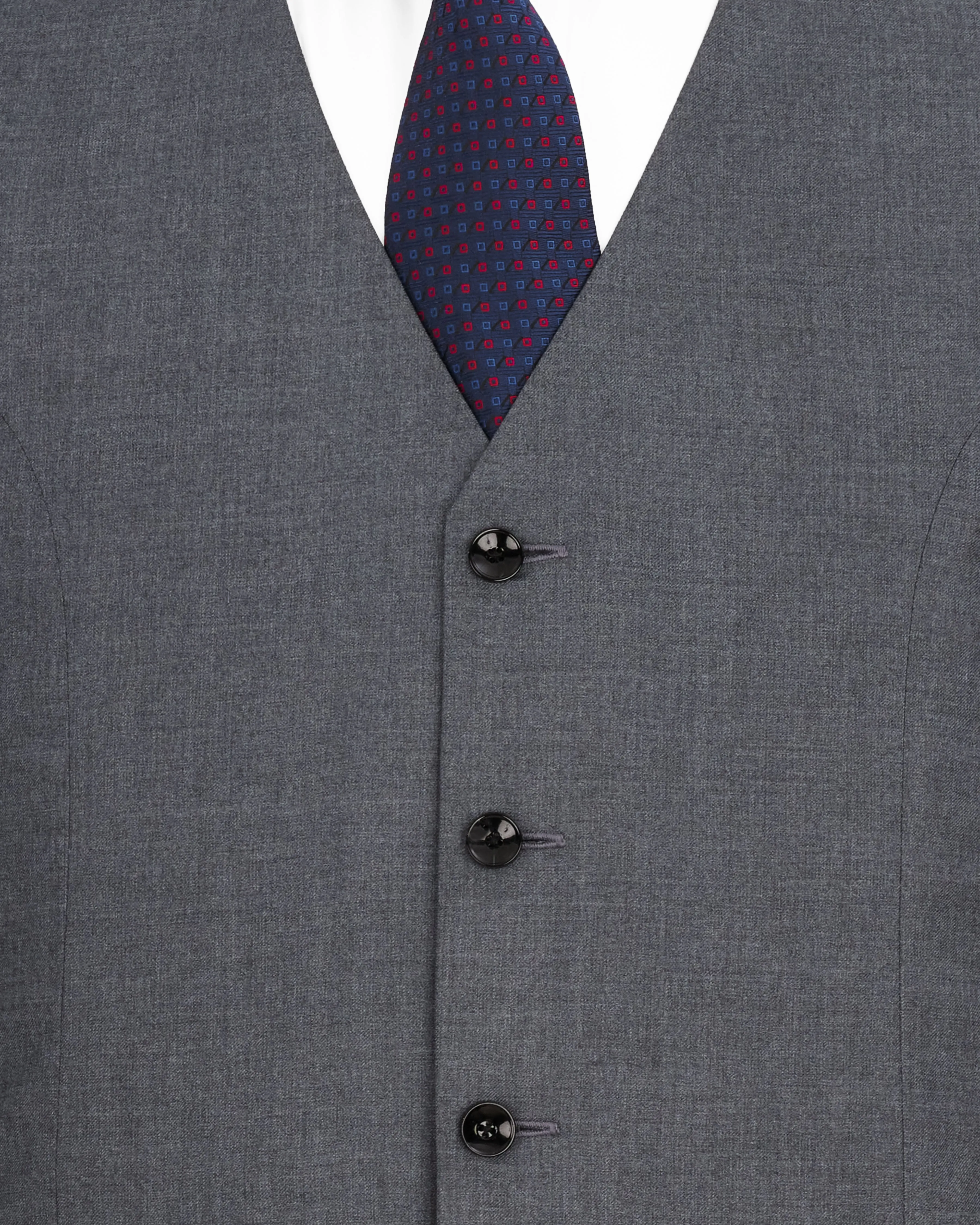 Wenge Gray Textured Waistcoat sold by French Crown product image thumbnail 5