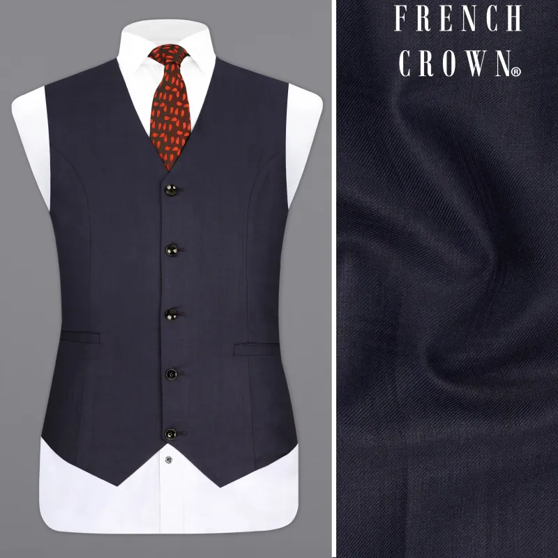 Thunder Blue Waistcoat sold by French Crown