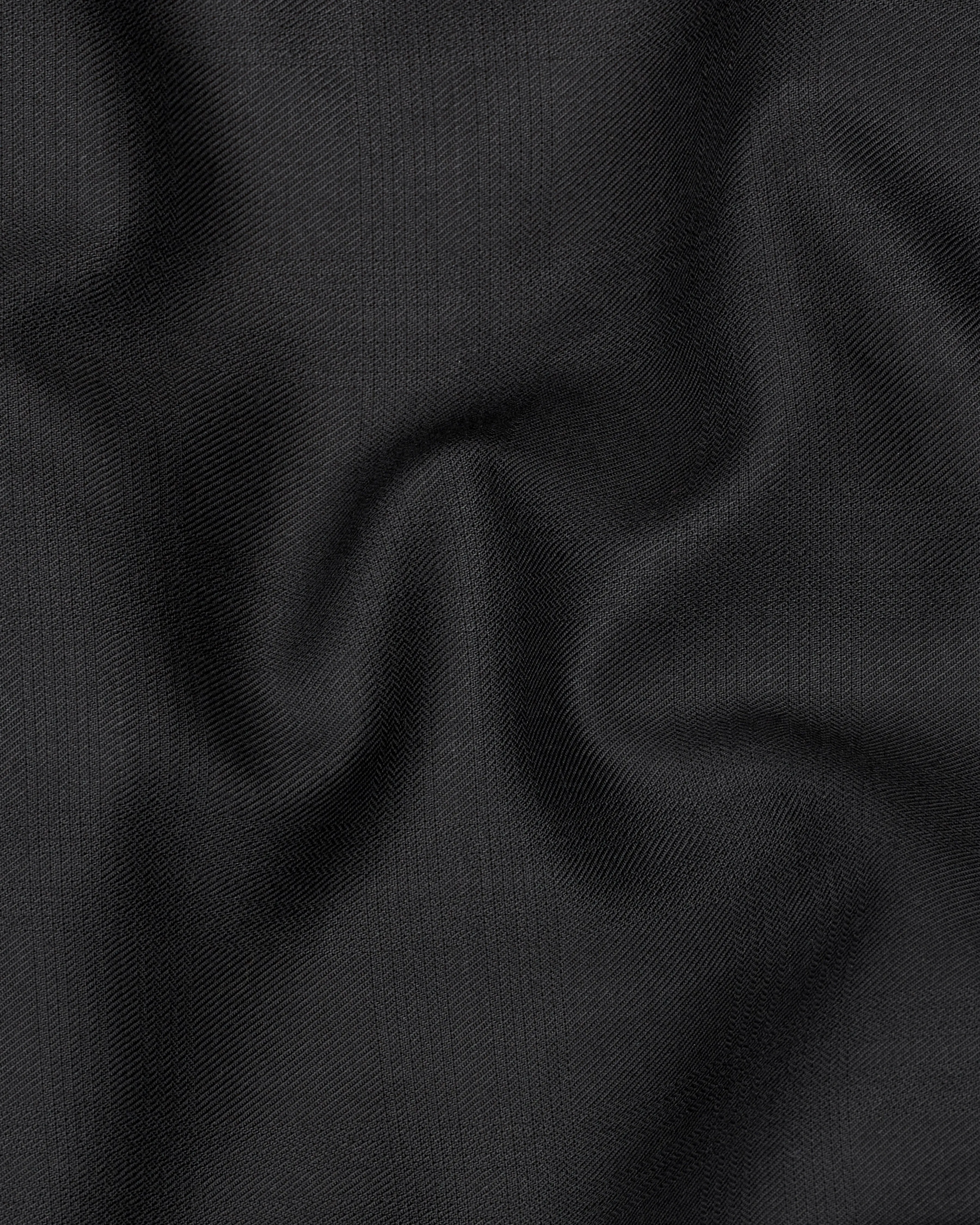 Shark Black Textured Waistcoat sold by French Crown product image thumbnail 3
