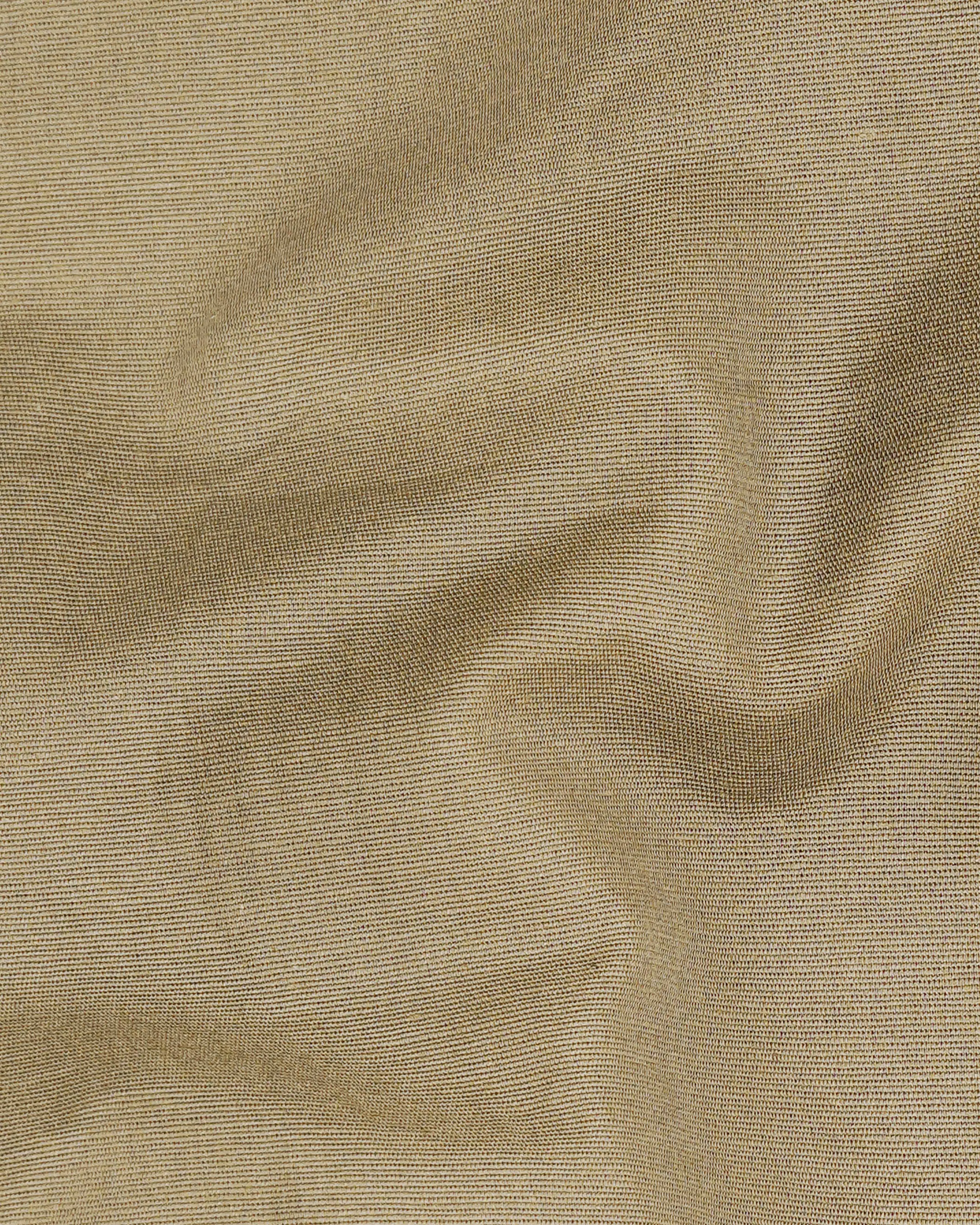 Tallow Brown Chambray Textured Premium Cotton Shirt sold by French Crown product image thumbnail 2