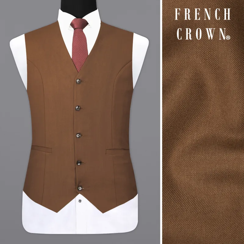 Jambalaya Brown Waistcoat sold by French Crown