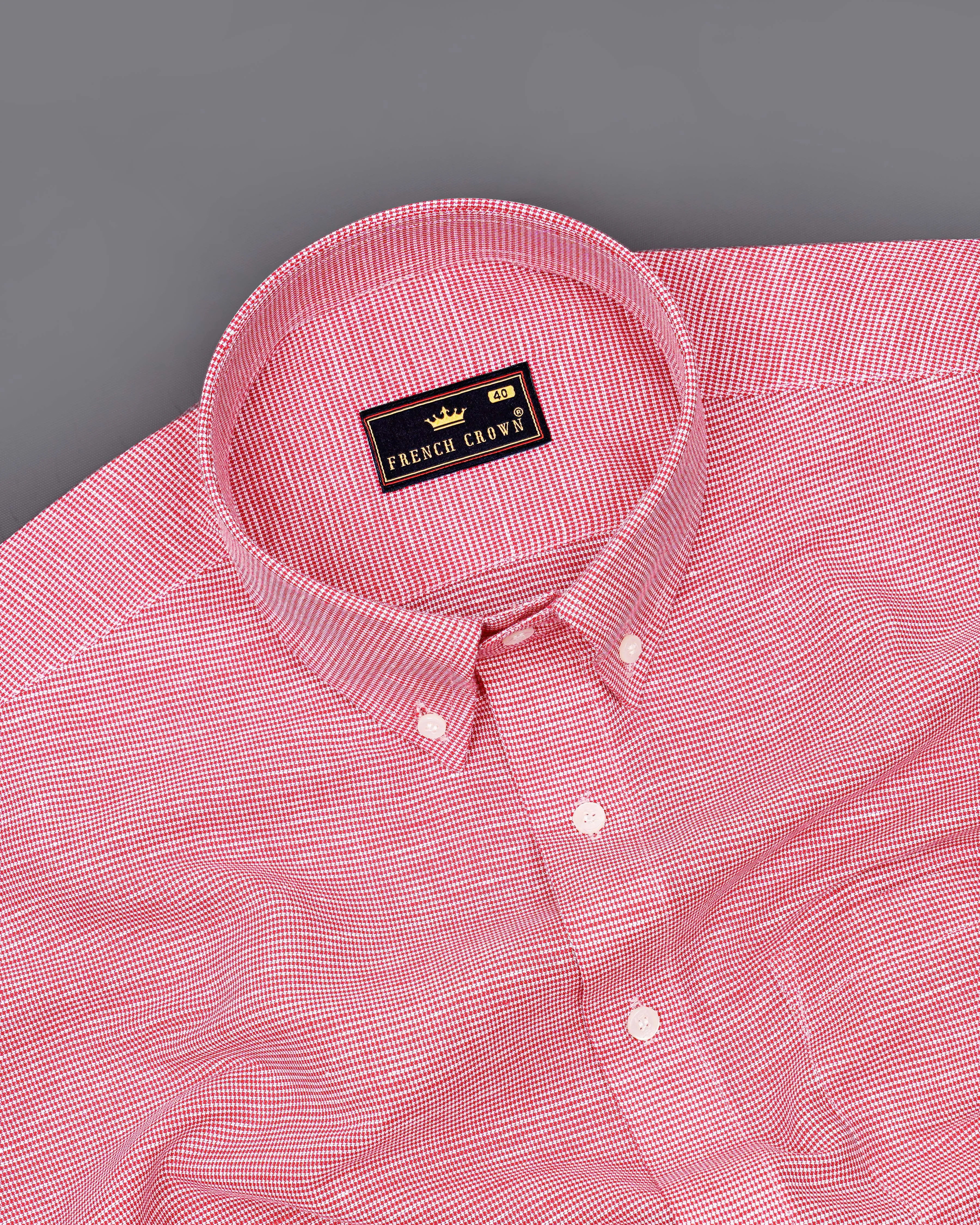 Cadillac Pink Luxurious Linen Shirt sold by French Crown product image thumbnail 4