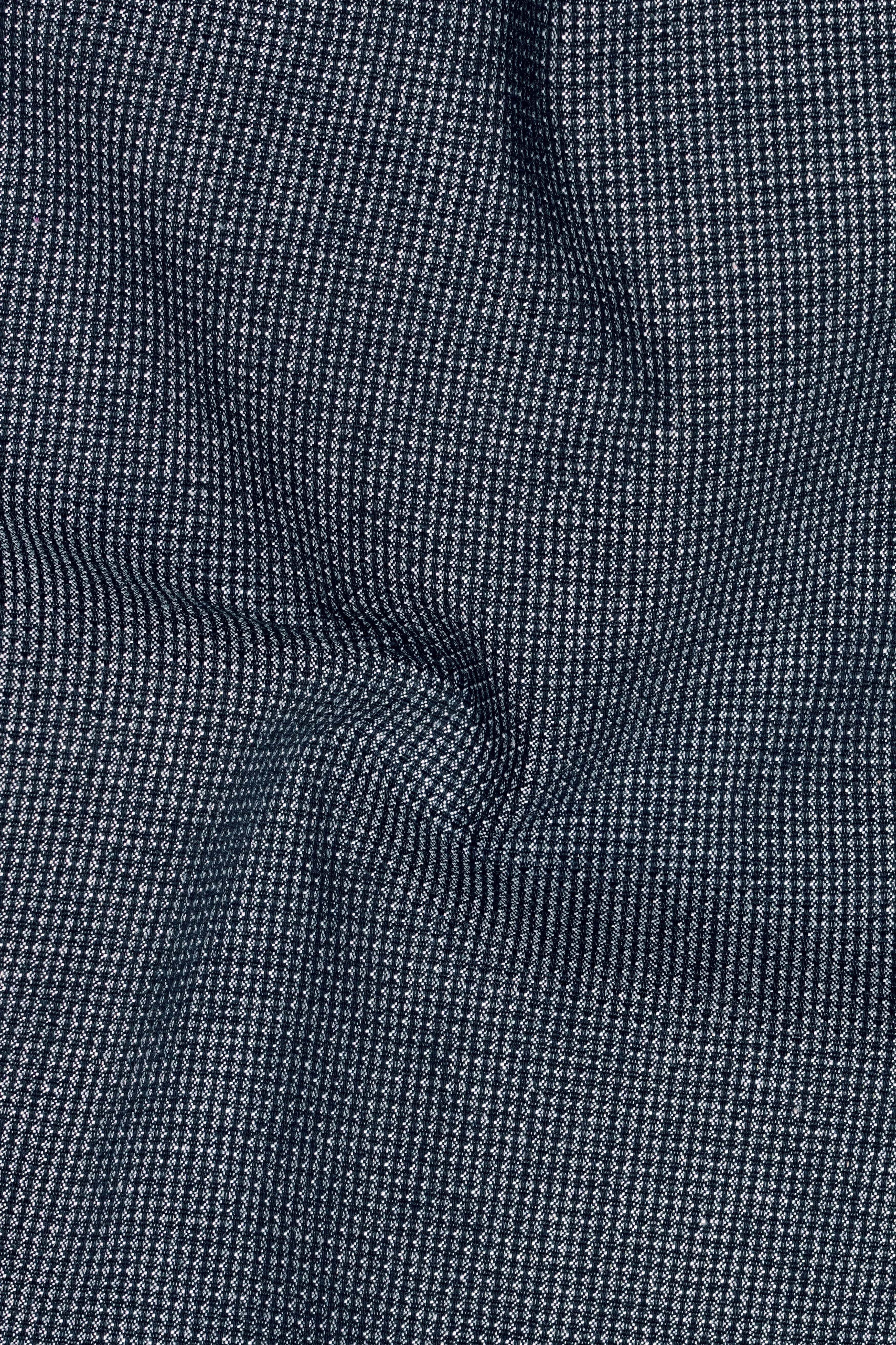 Pale Slate Gray and Black Premium Cotton Waistcoat sold by French Crown product image thumbnail 3