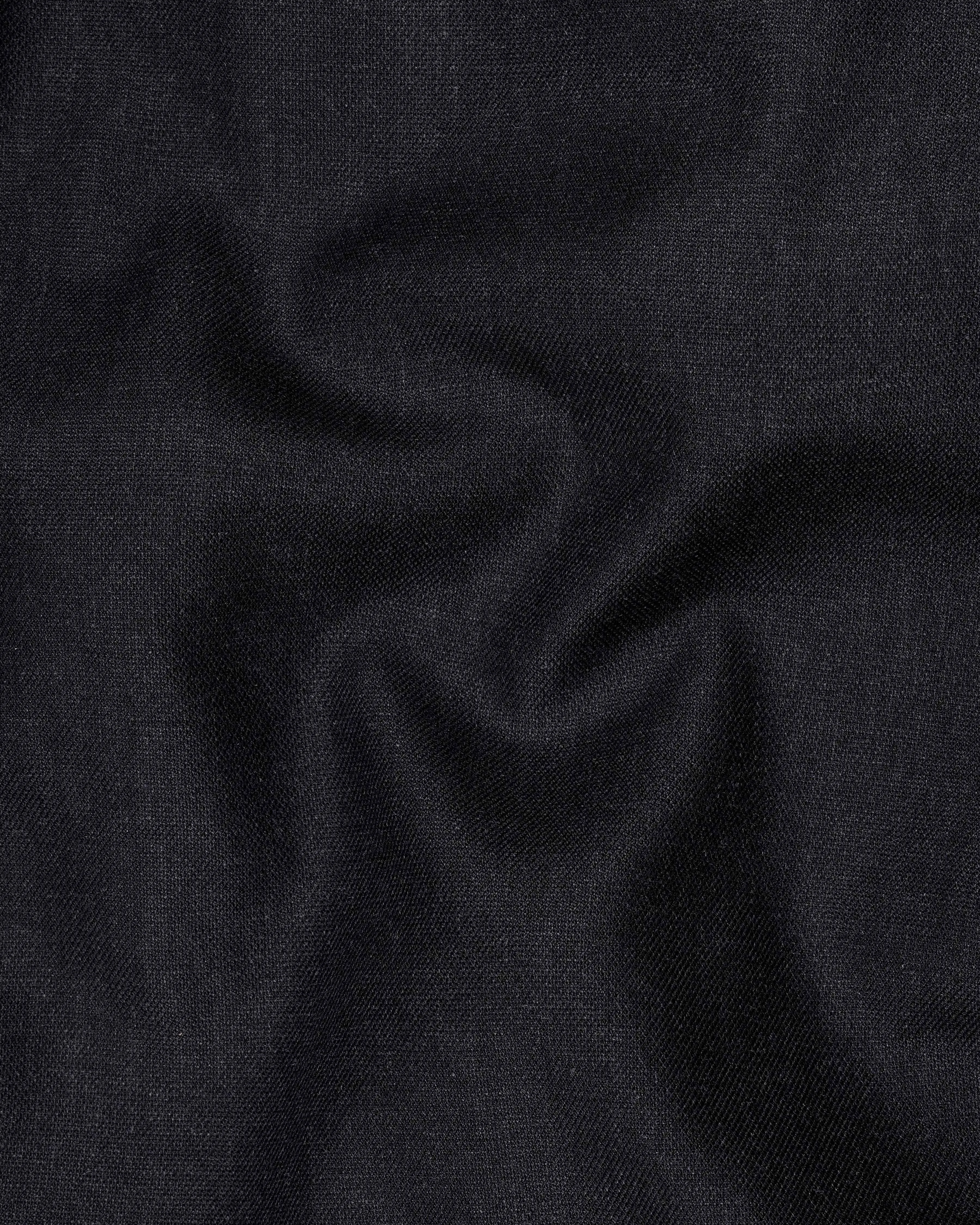 Mirage Black Textured Waistcoat sold by French Crown product image thumbnail 3