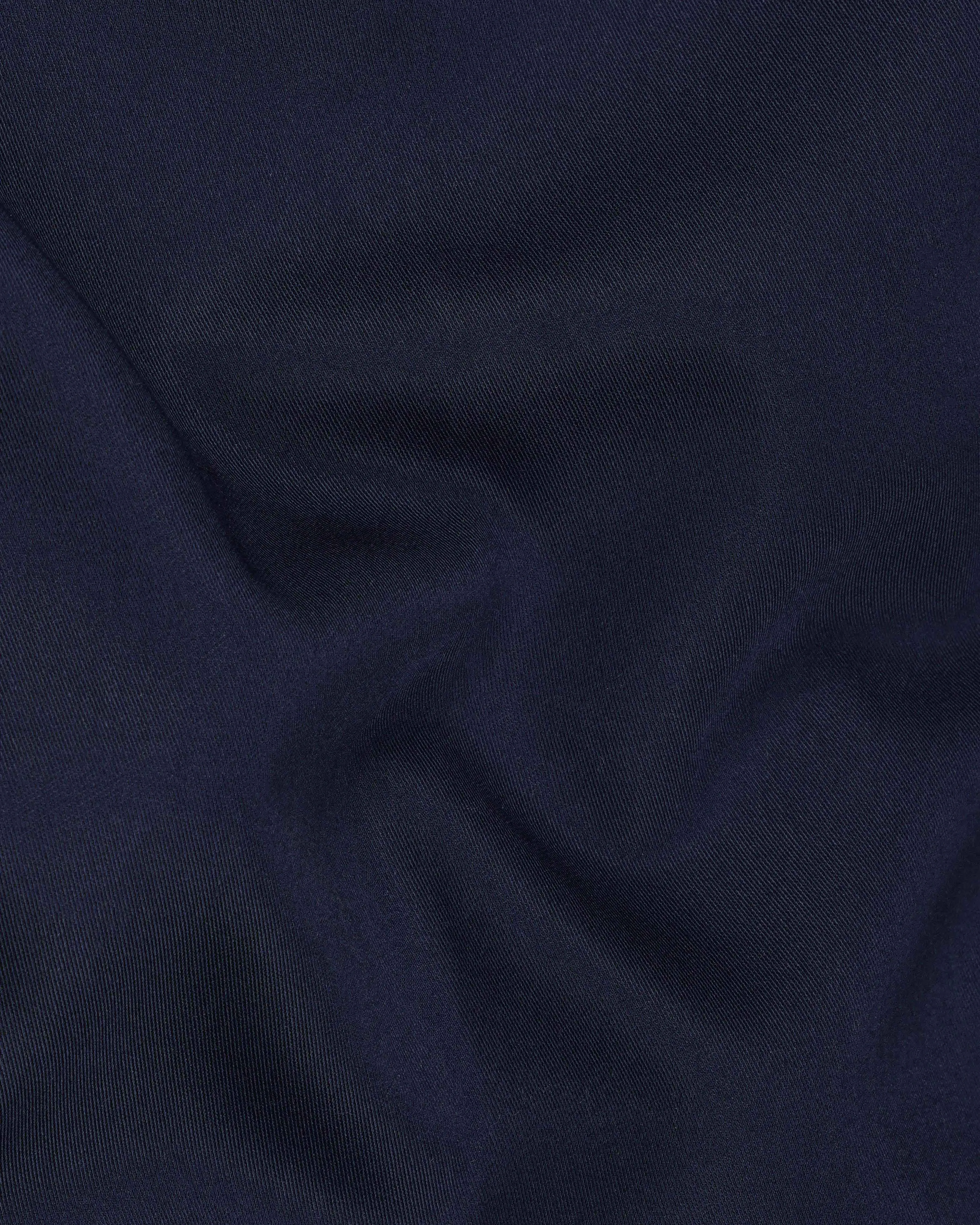 Midnight Blue Textured Waistcoat sold by French Crown product image thumbnail 3