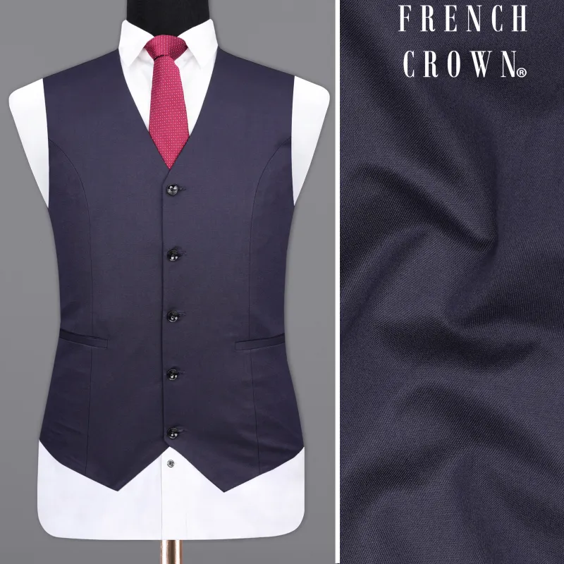Gunmetal Blue Waistcoat sold by French Crown