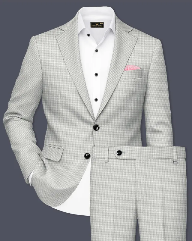 Shady Lady Grey houndstooth Wool Rich Suit sold by French Crown