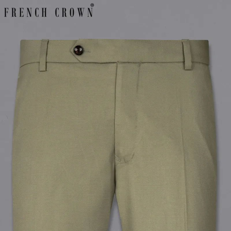 Schist Grey Wool Rich Pant sold by French Crown