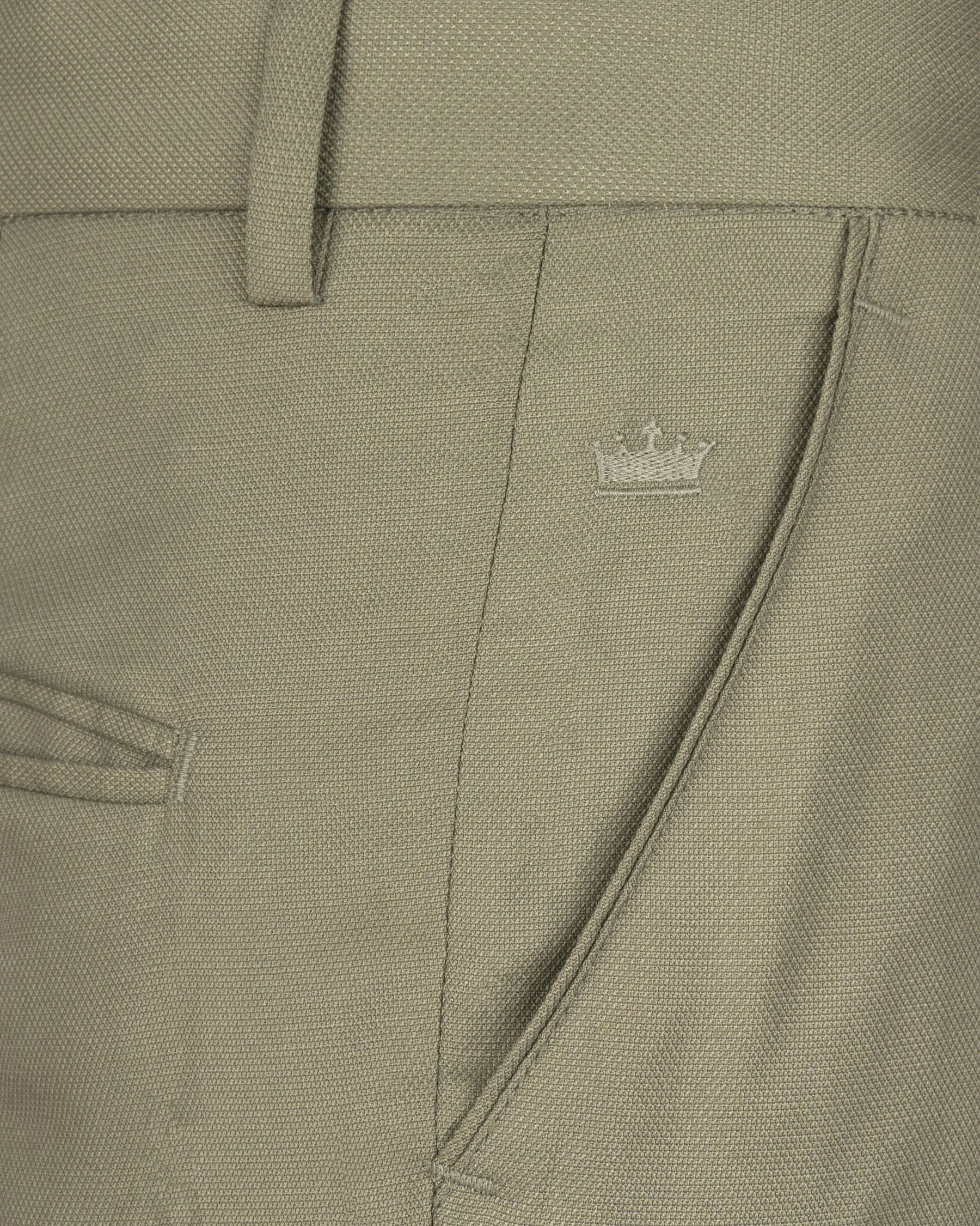 Schist Grey Wool Rich Pant sold by French Crown product image thumbnail 5