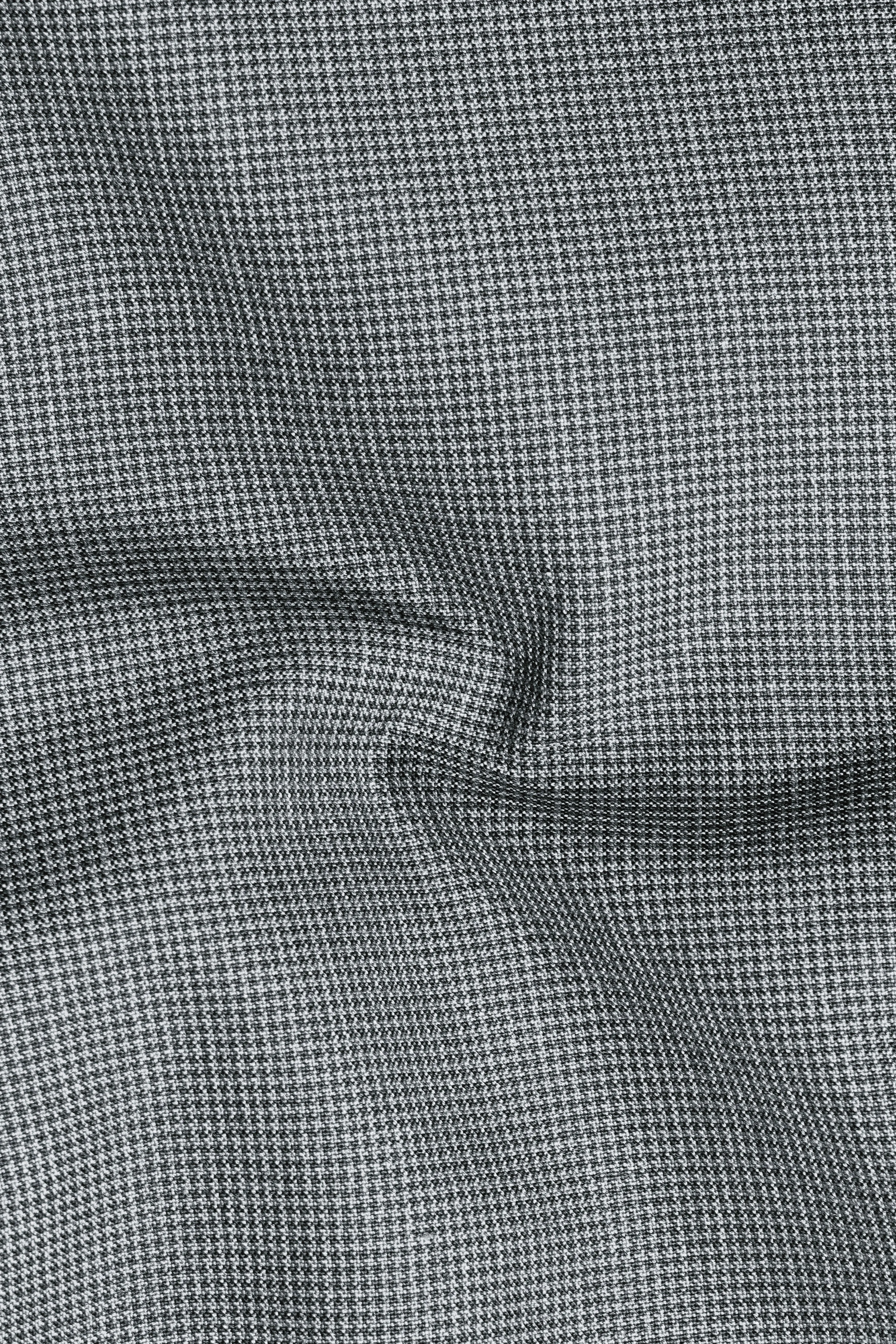 Mountain Mist Gray Houndstooth Wool Rich Waistcoat sold by French Crown product image thumbnail 2