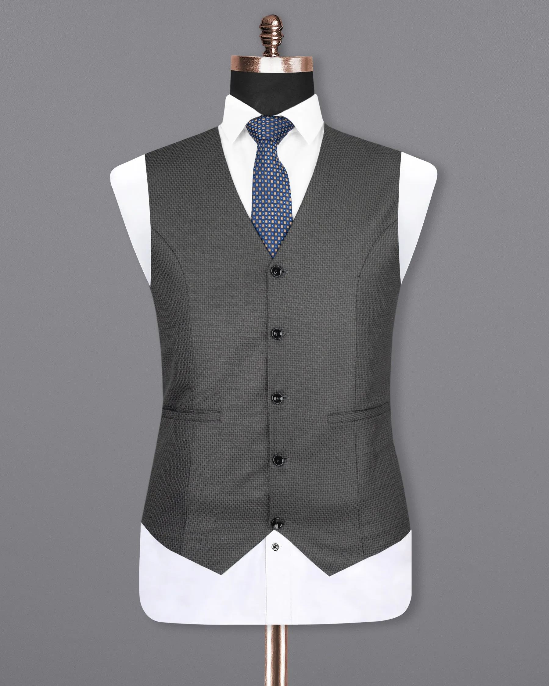 Ironside Grey With Black Patterned Woolrich Waistcoat sold by French Crown product image thumbnail 2