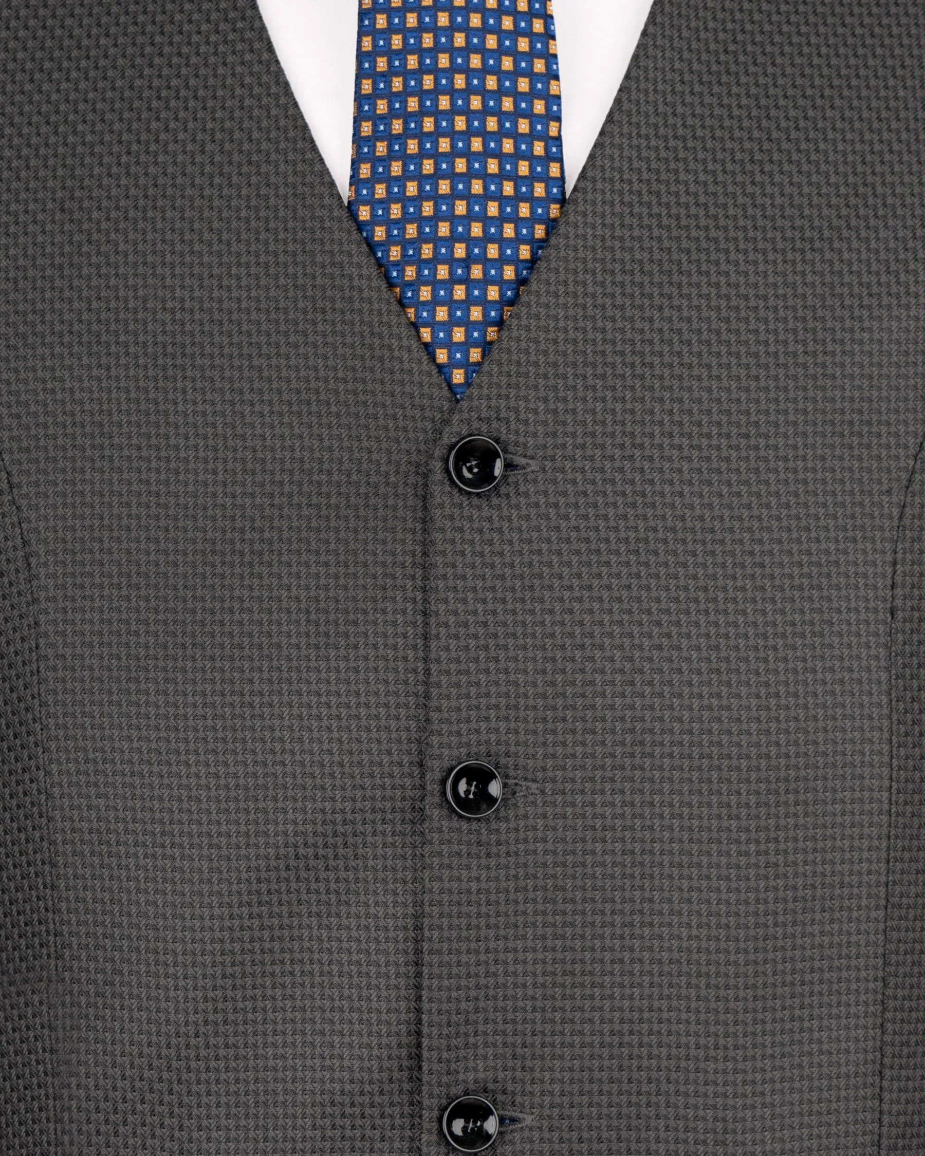 Ironside Grey With Black Patterned Woolrich Waistcoat sold by French Crown product image thumbnail 5