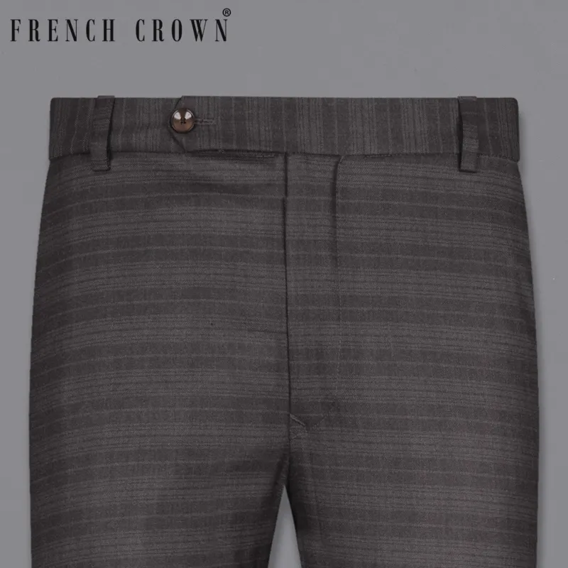 Grape Grey Striped Woolrich Pant sold by French Crown