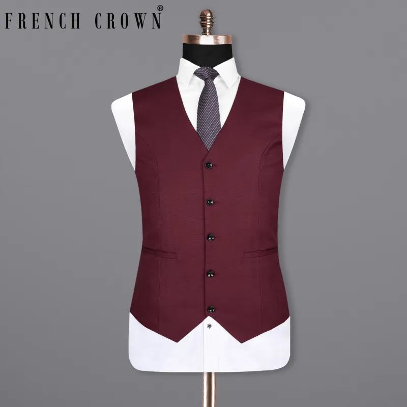 Cocoa Bean Wool Rich Waistcoat sold by French Crown