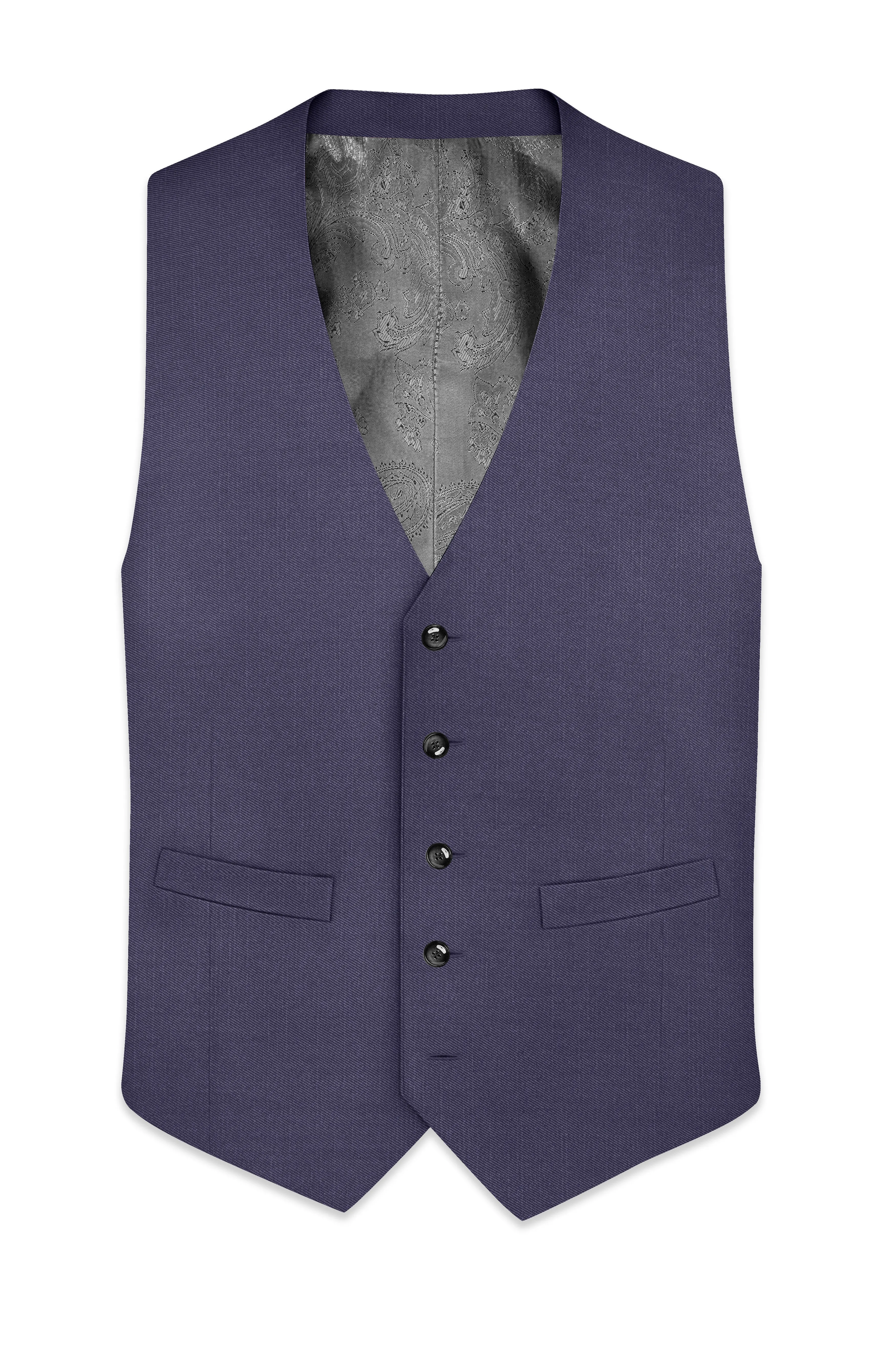 Mulled Grey Wool Rich Waistcoat sold by French Crown product image thumbnail 2