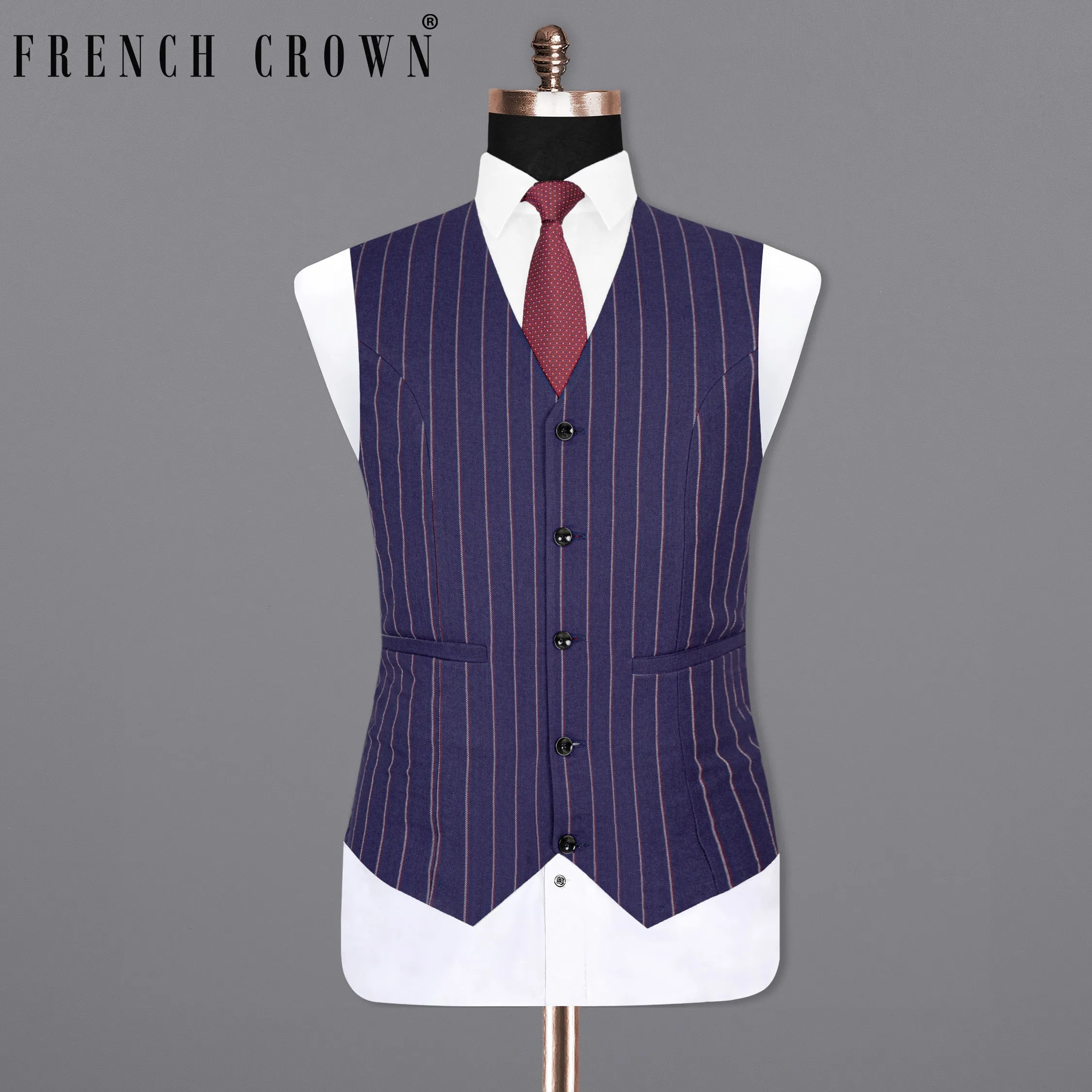 Cherry Pie Striped Waistcoat sold by French Crown