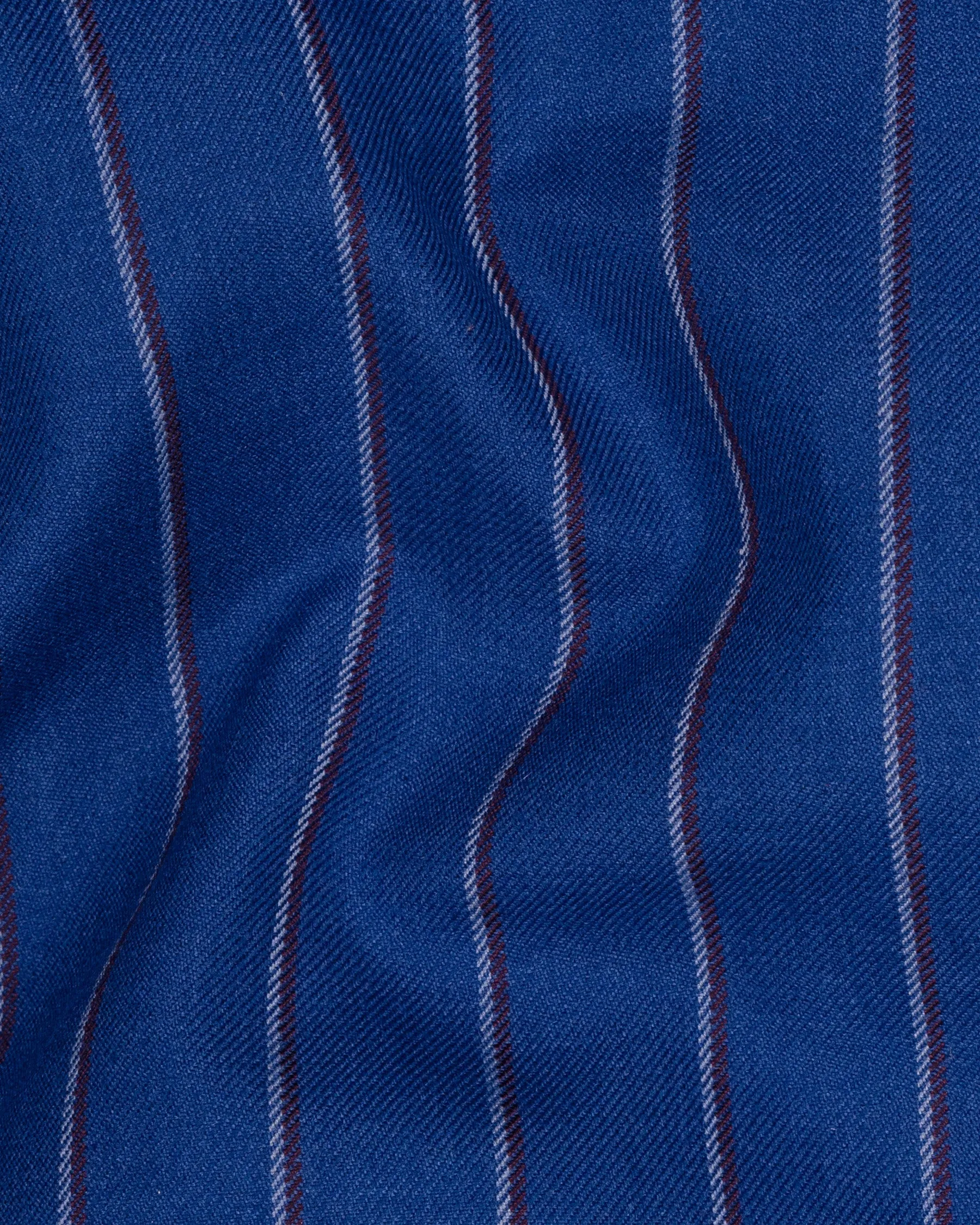 Bahama Blue Striped Woolrich Waistcoat sold by French Crown product image thumbnail 3