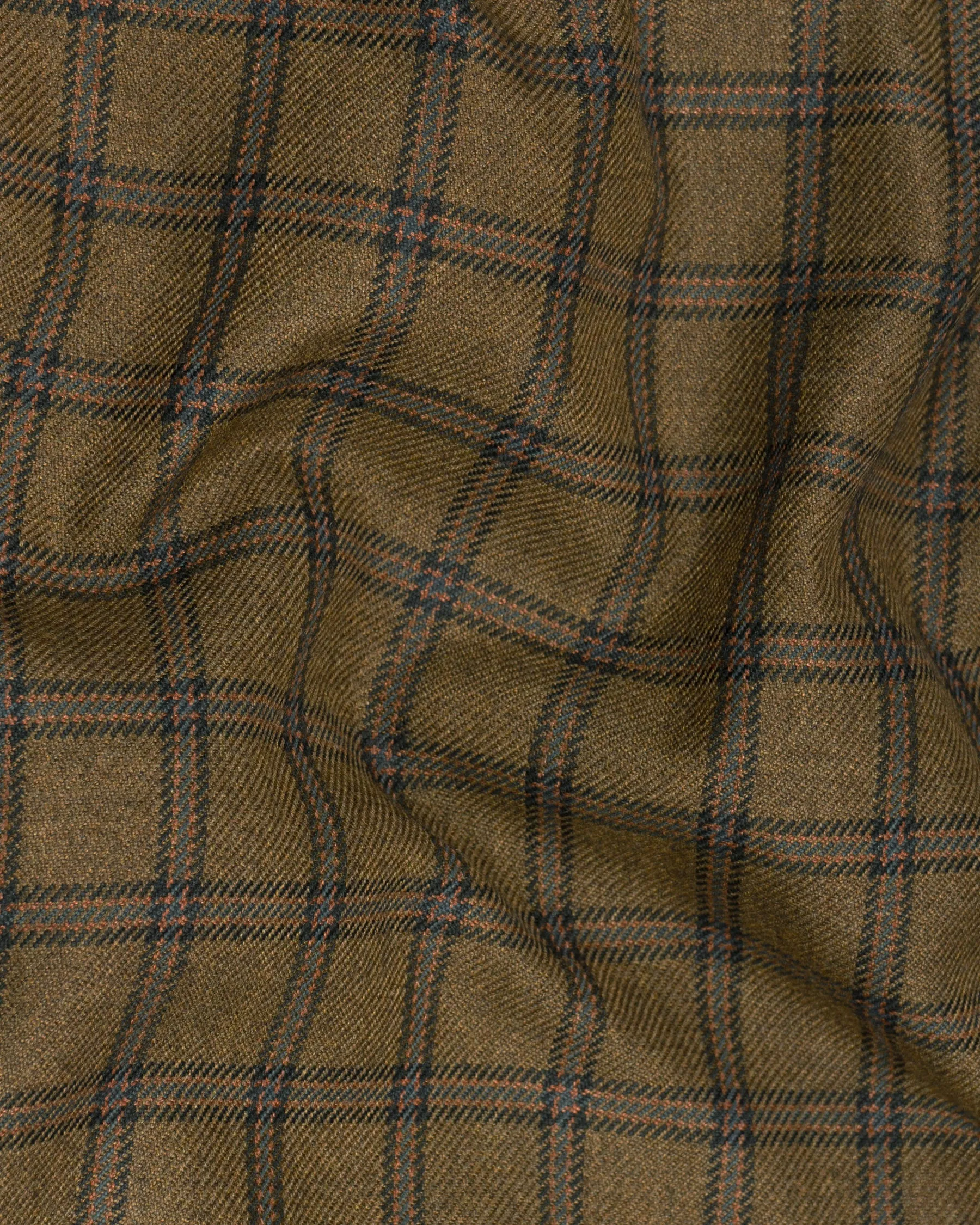 Milbrook Brown Plaid Wool Rich Waistcoat sold by French Crown product image thumbnail 3