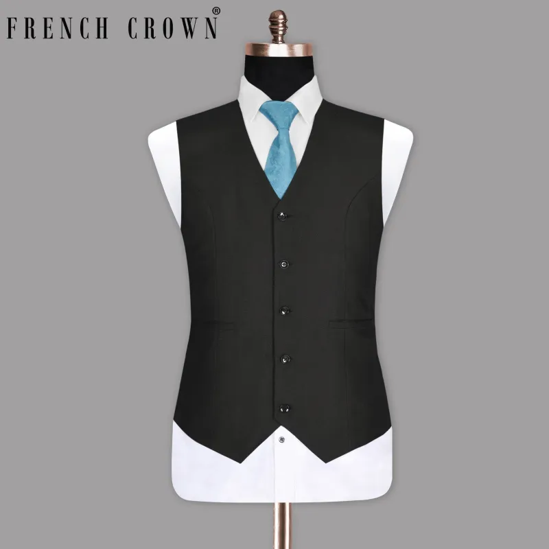 Jade Black Waistcoat sold by French Crown