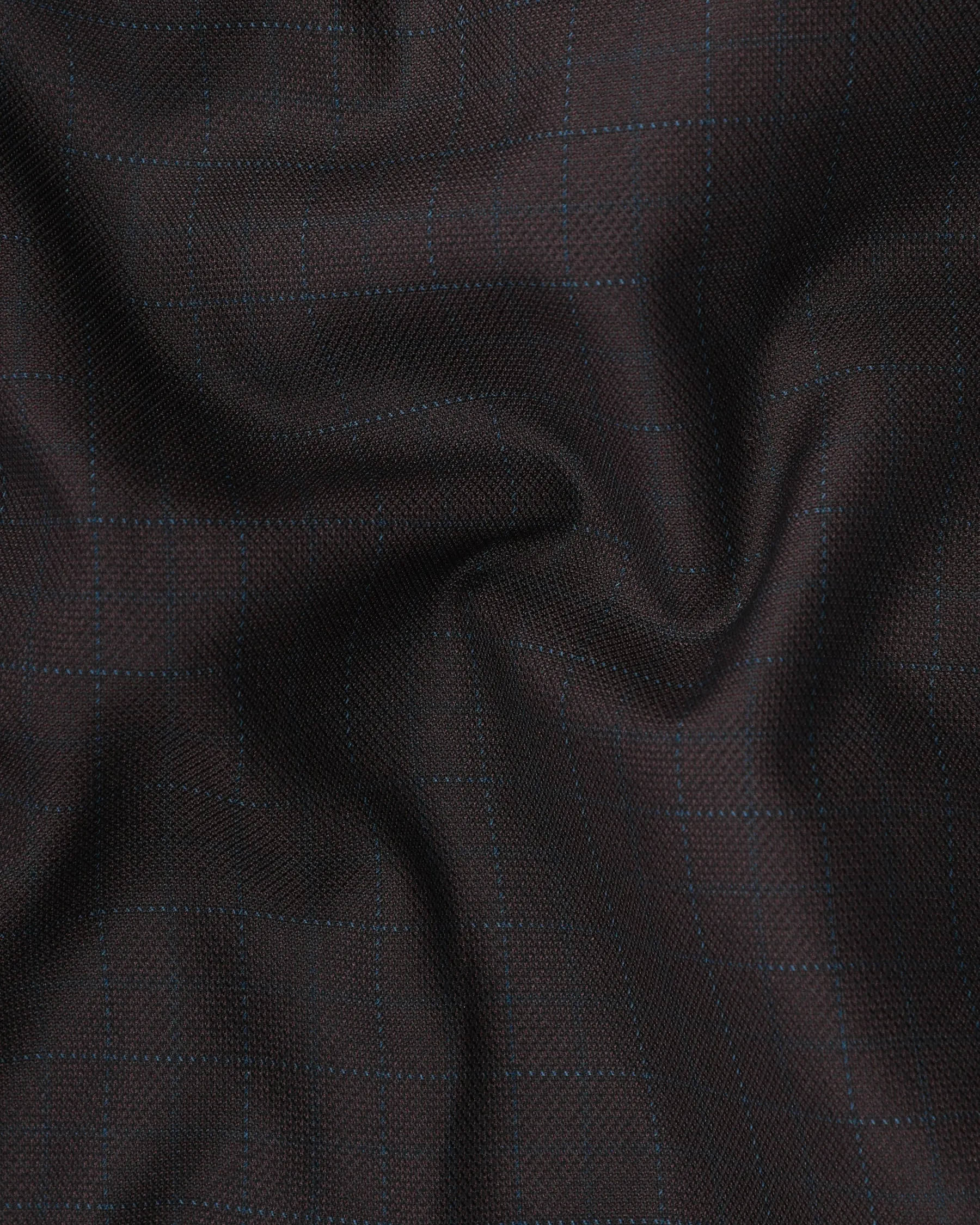 Coffee Brown Subtle Windowpane Waistcoat sold by French Crown product image thumbnail 3