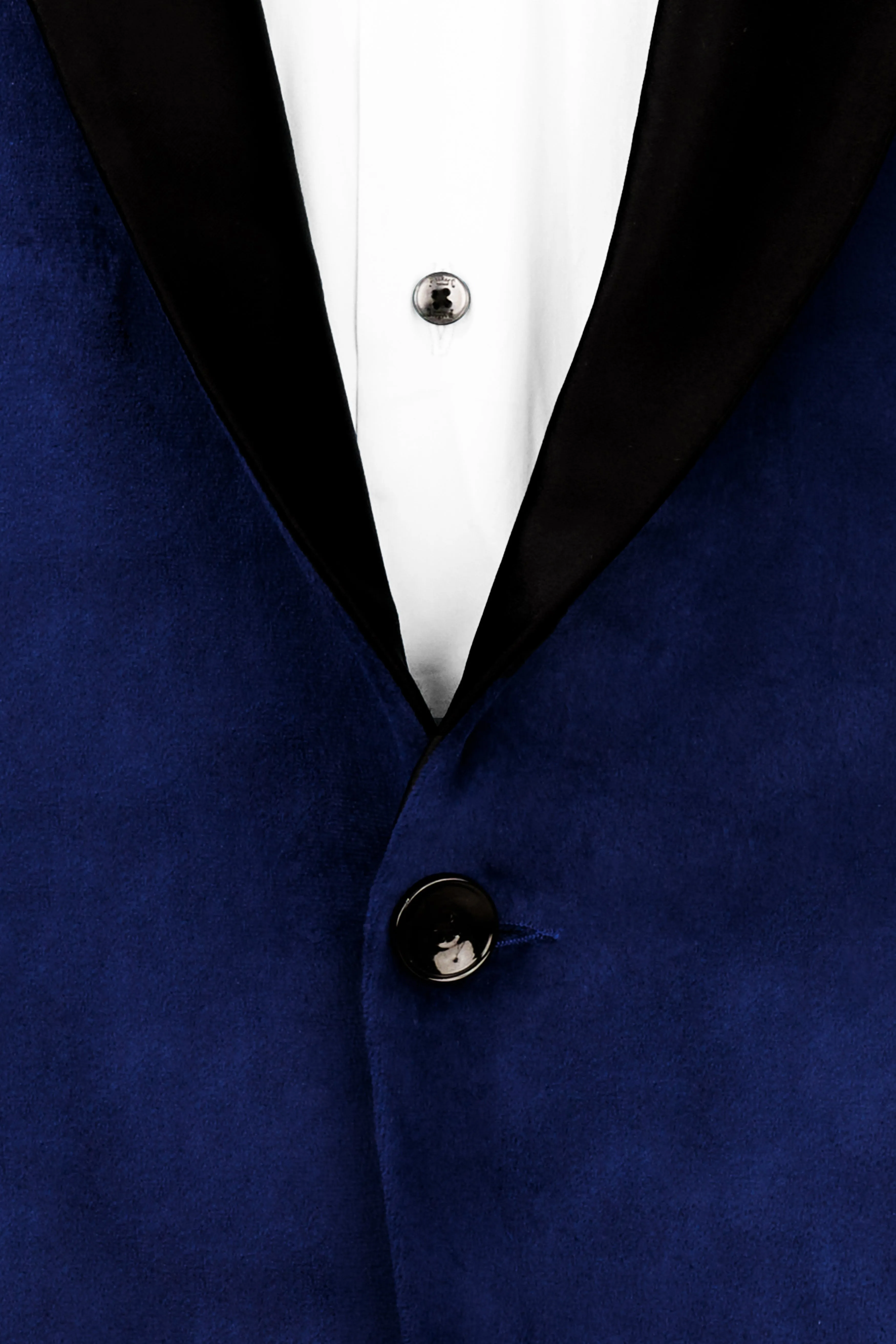 Blue Velvet Tuxedo Designer Suit sold by French Crown product image thumbnail 5