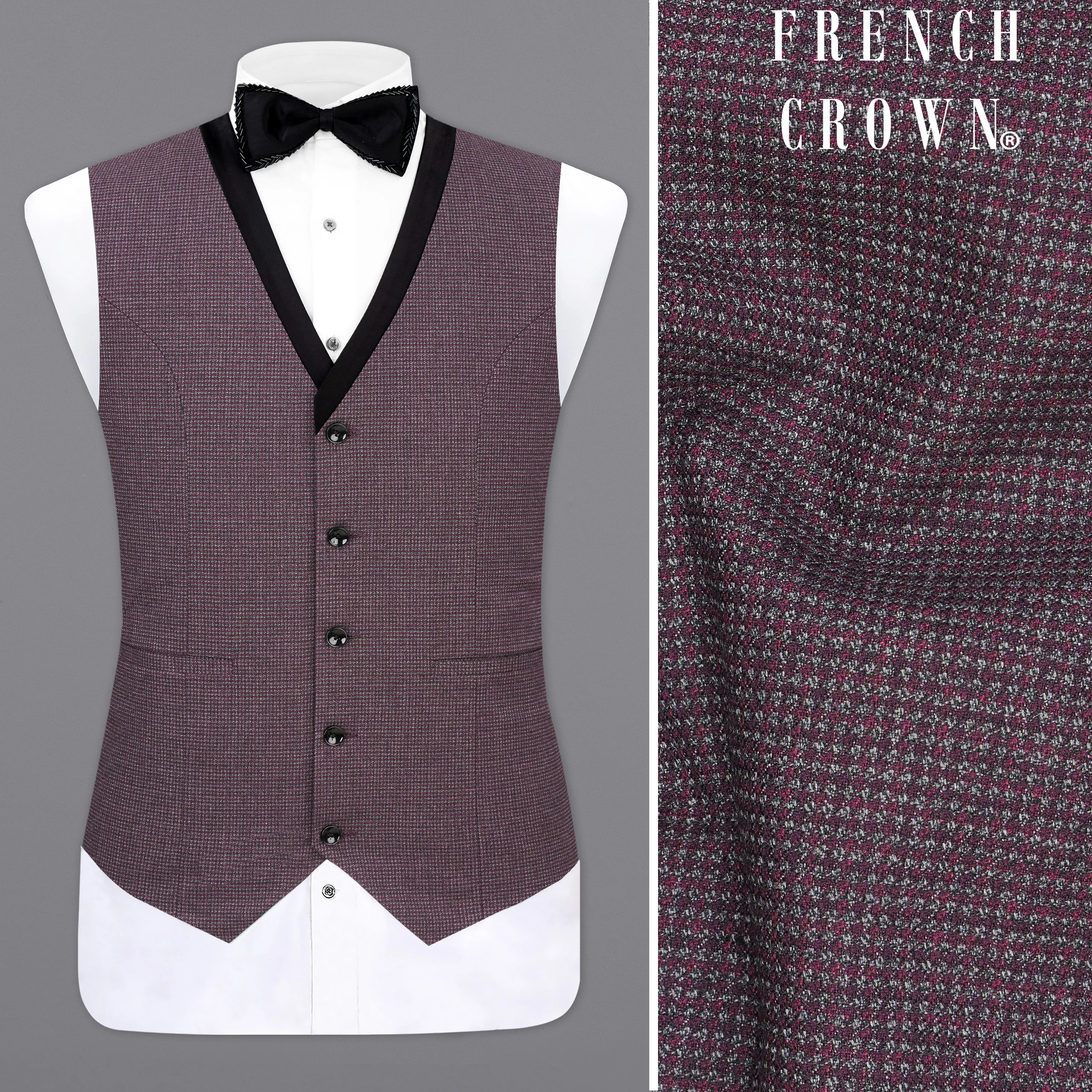 Byzantium Wool Rich Waistcoat sold by French Crown