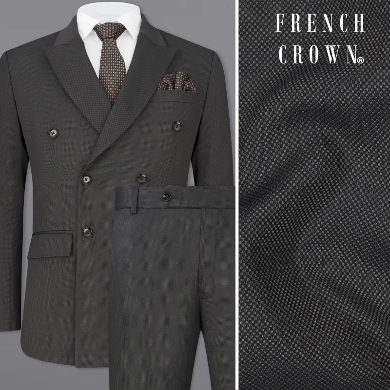 Fuscous Grey Double Breasted Suit sold by French Crown