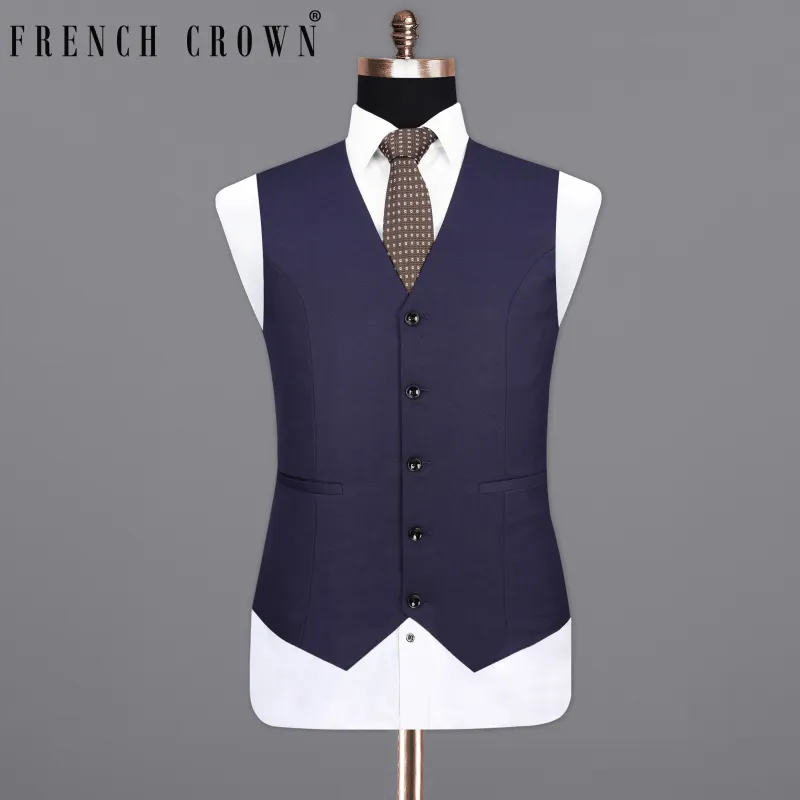 Outer Space Blue Waistcoat sold by French Crown