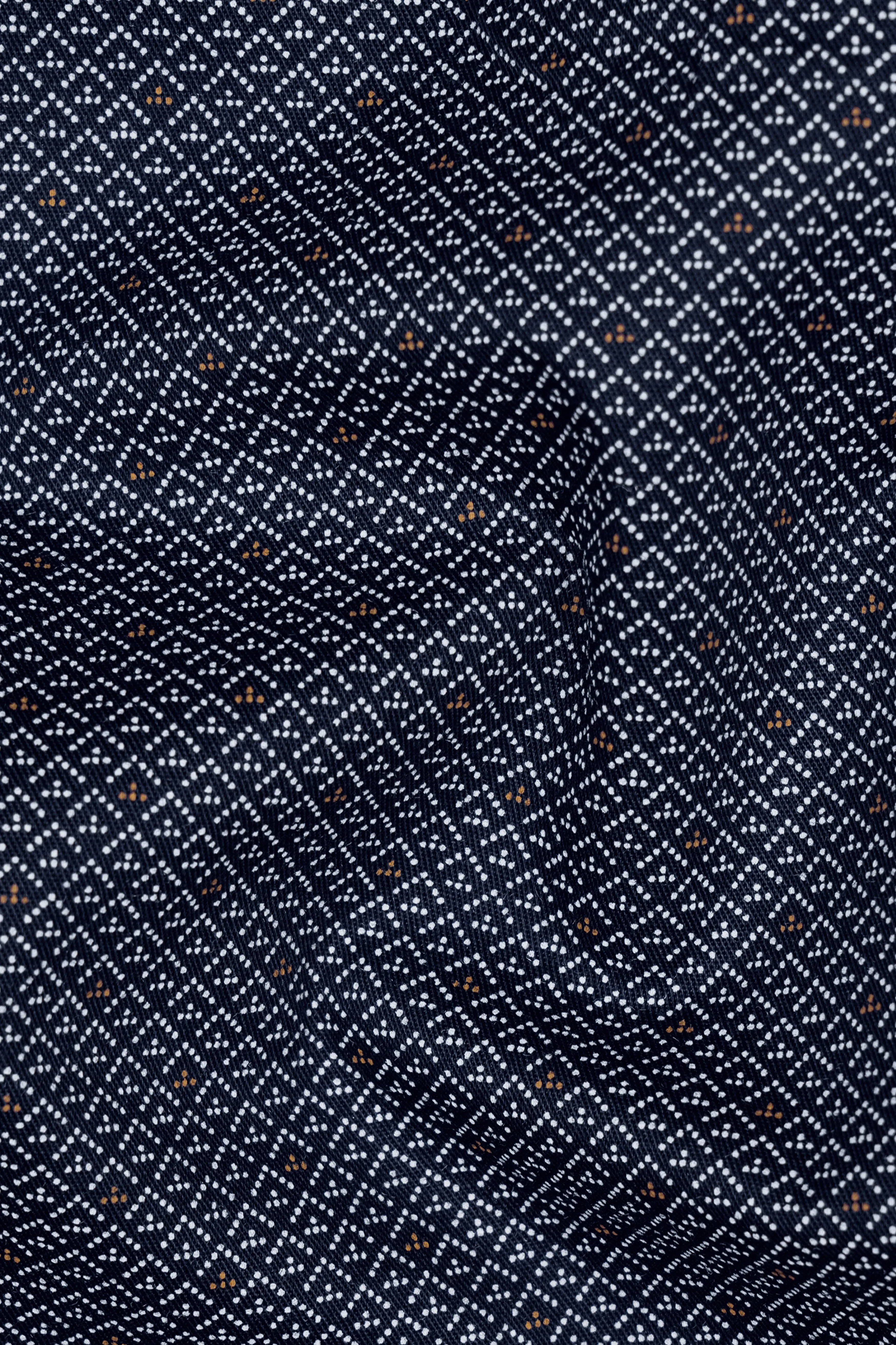 Mirage Blue Textured Twill Cotton Shirt sold by French Crown product image thumbnail 2