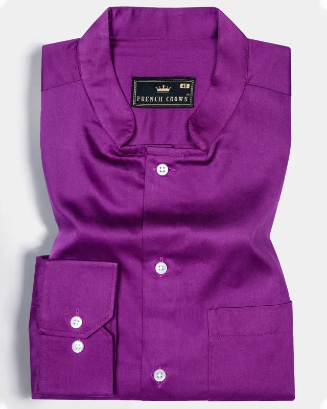 Eminence Purple Super Soft Premium Cotton Designer Shirt sold by French Crown