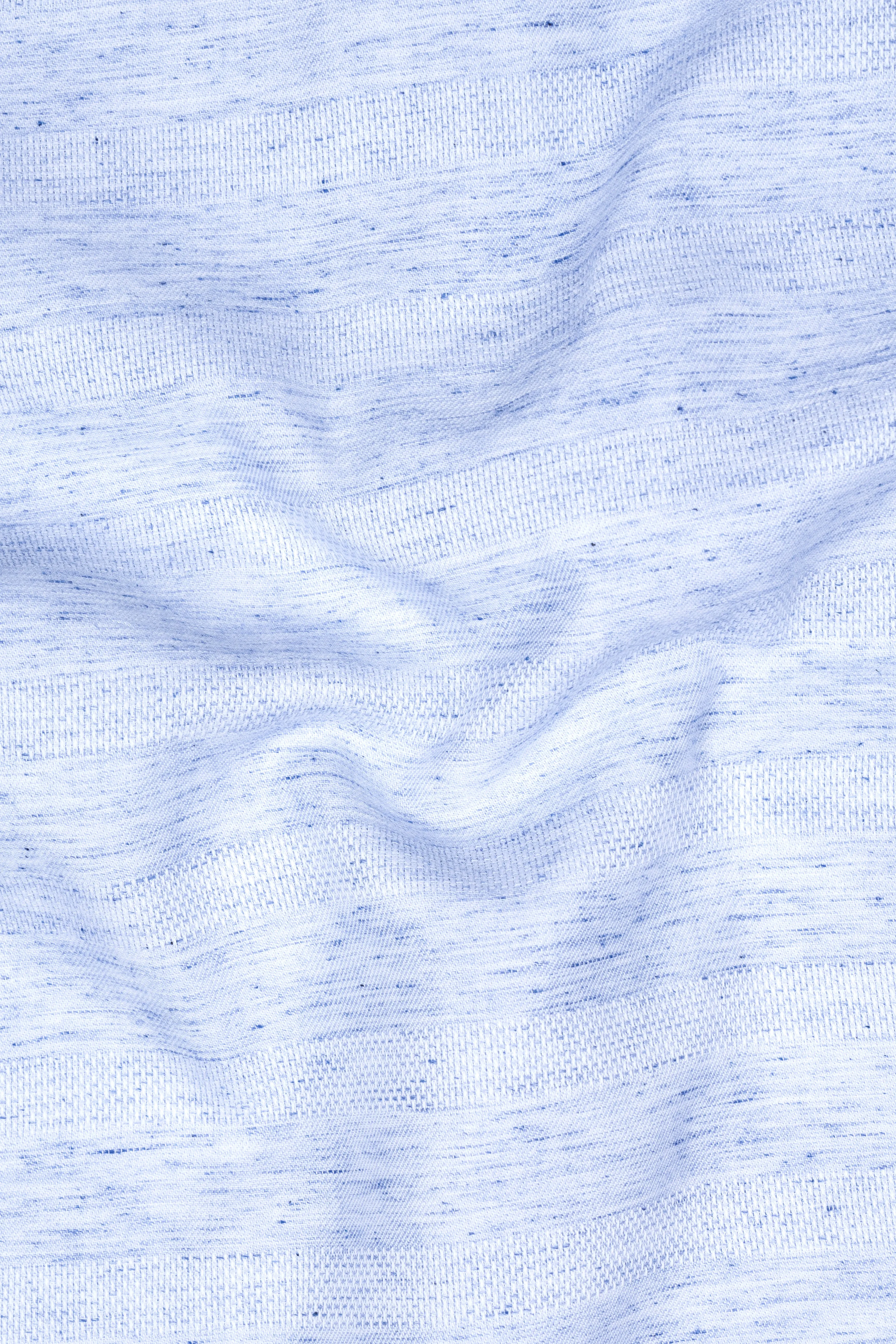 Carolina Blue Dobby Textured Premium Giza Cotton Designer Shirt sold by French Crown product image thumbnail 3