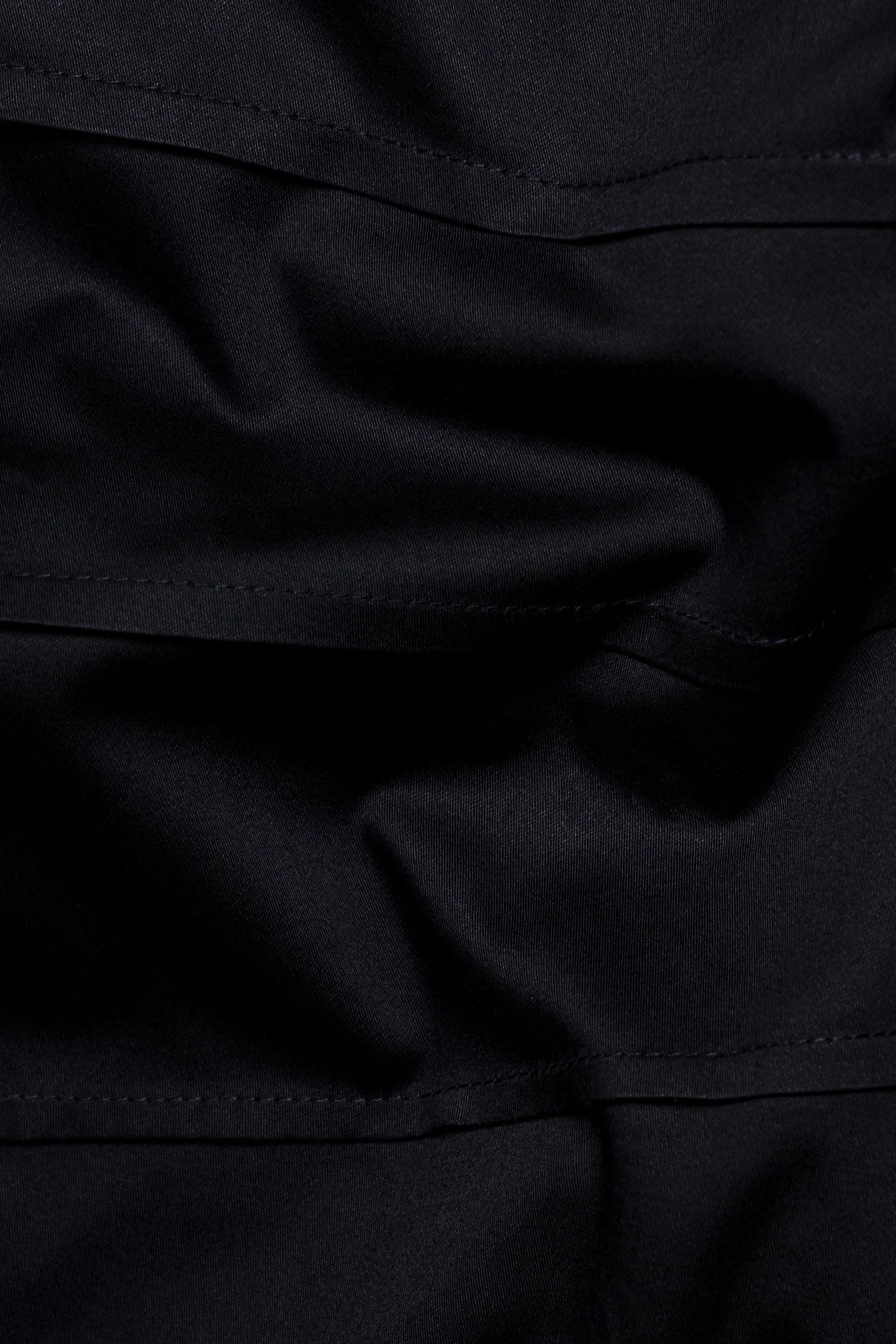 Jade Black Tucks Subtle Sheen Super Soft Premium Cotton Designer Shirt sold by French Crown product image thumbnail 3