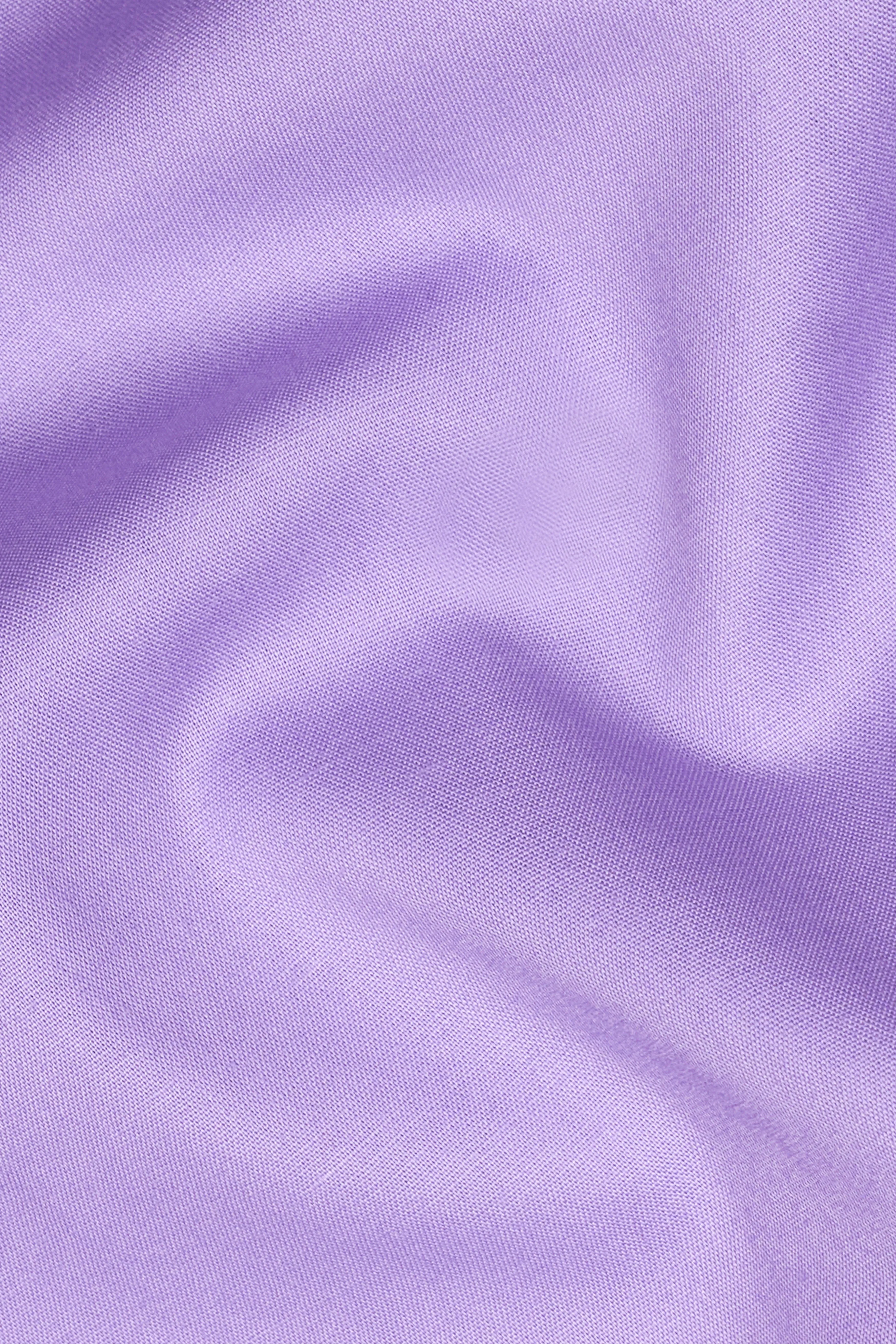 Wisteria Purple with Black Cuffs and Collar Premium Cotton Shirt sold by French Crown product image thumbnail 3