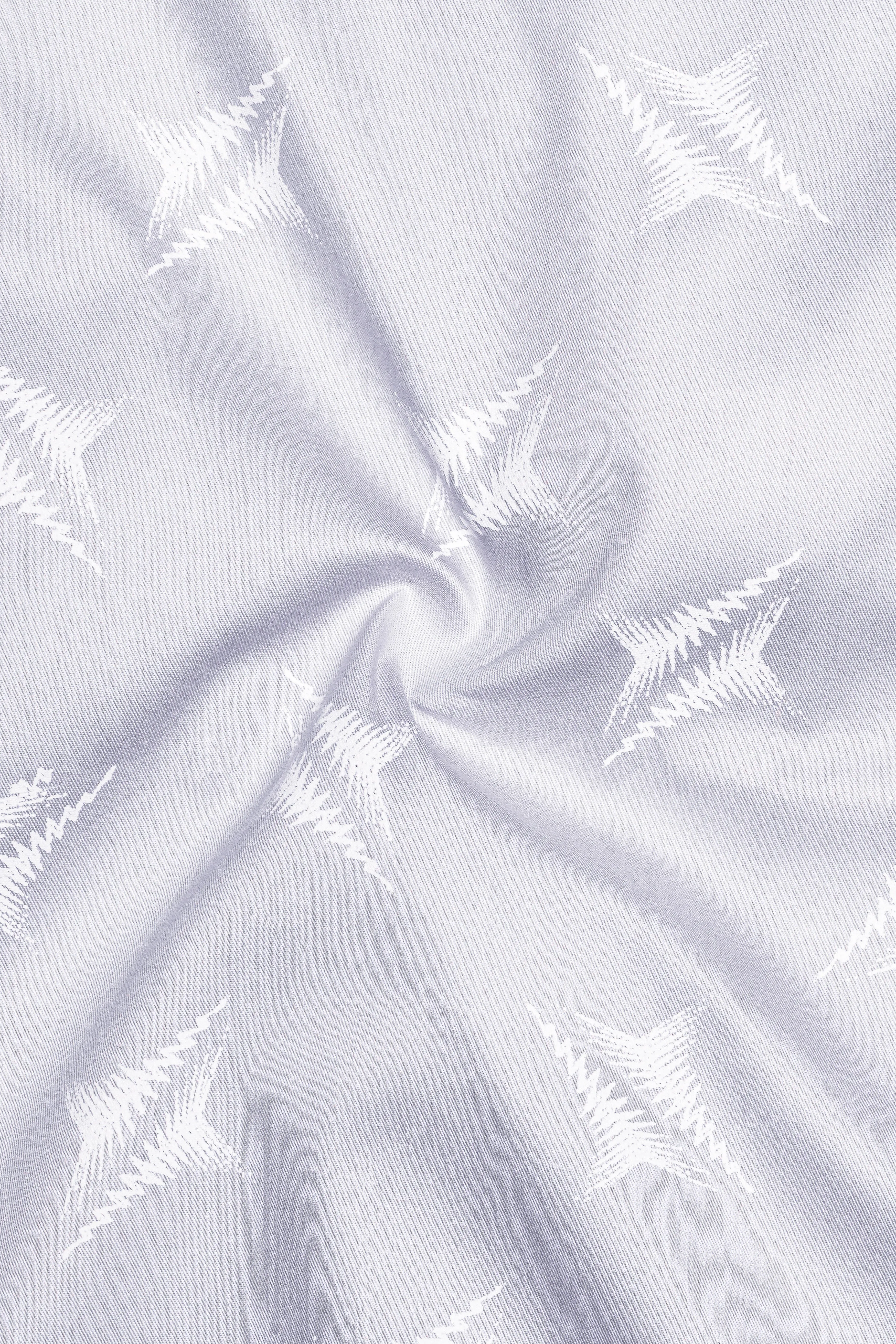 Ghost Gray and White Super Soft Premium Cotton Shirt sold by French Crown product image thumbnail 3