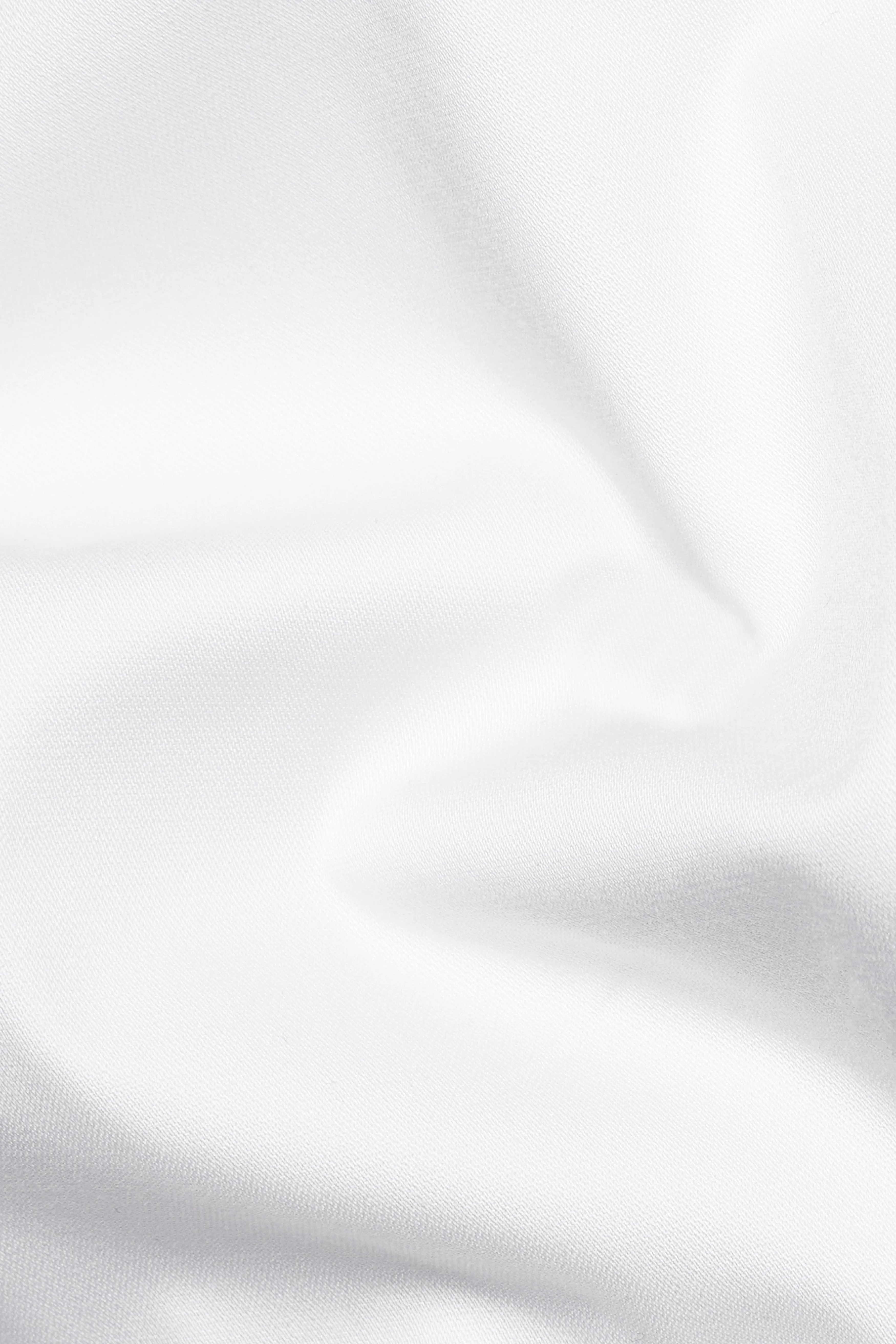 Bright White with Black Piping work Super Soft Premium Cotton Designer Shirt sold by French Crown product image thumbnail 3