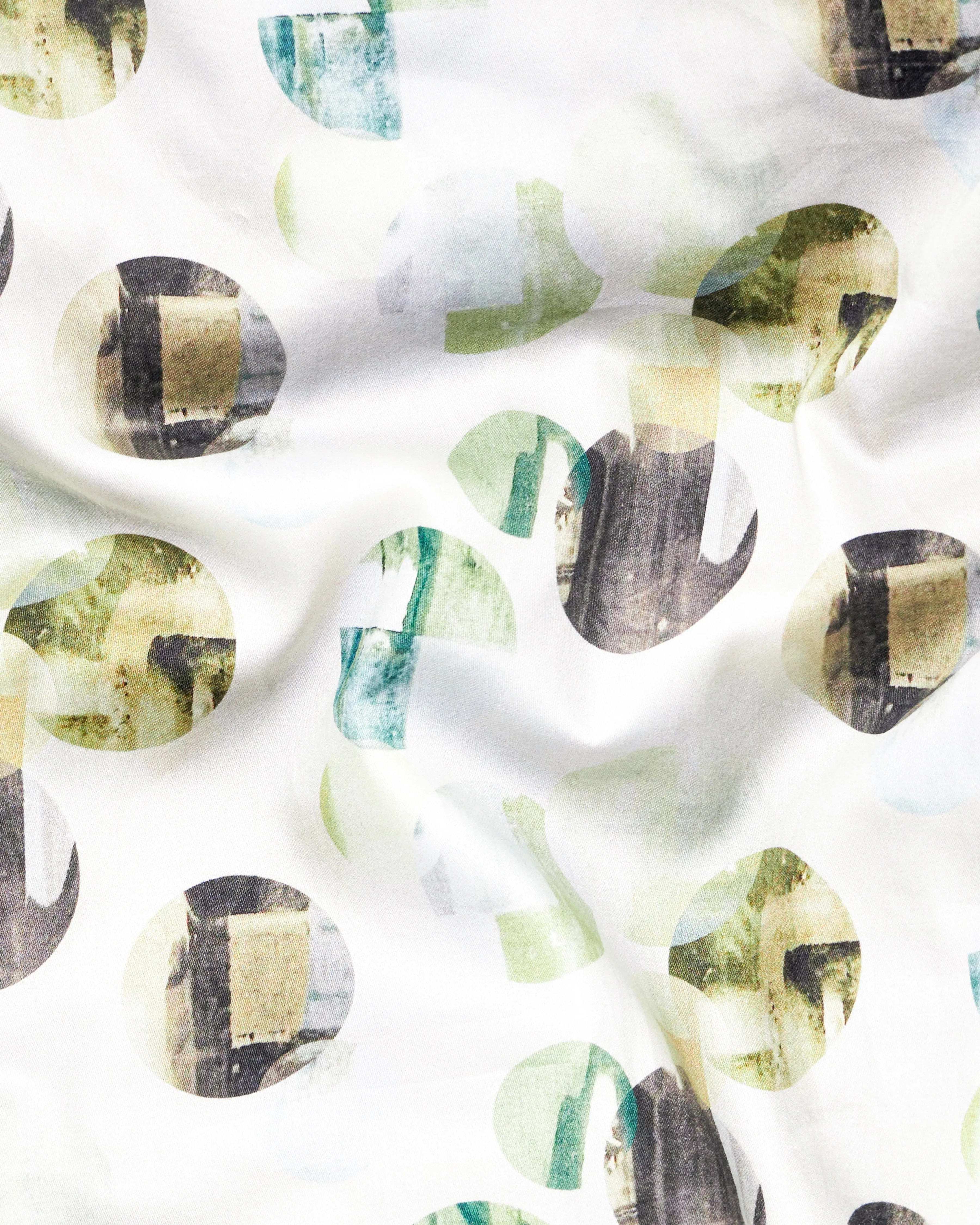 Merino Cream Multicolour Printed Super Soft Premium Cotton Shirt sold by French Crown product image thumbnail 2